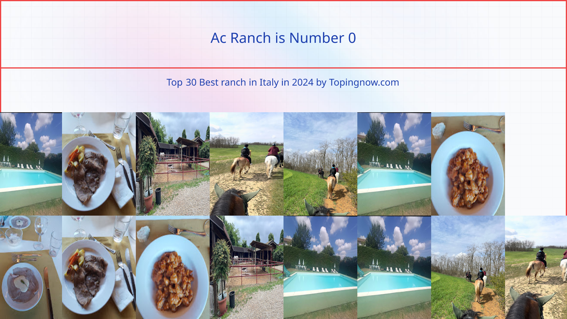 Ac Ranch: Top 30 Best ranch in Italy in 2024