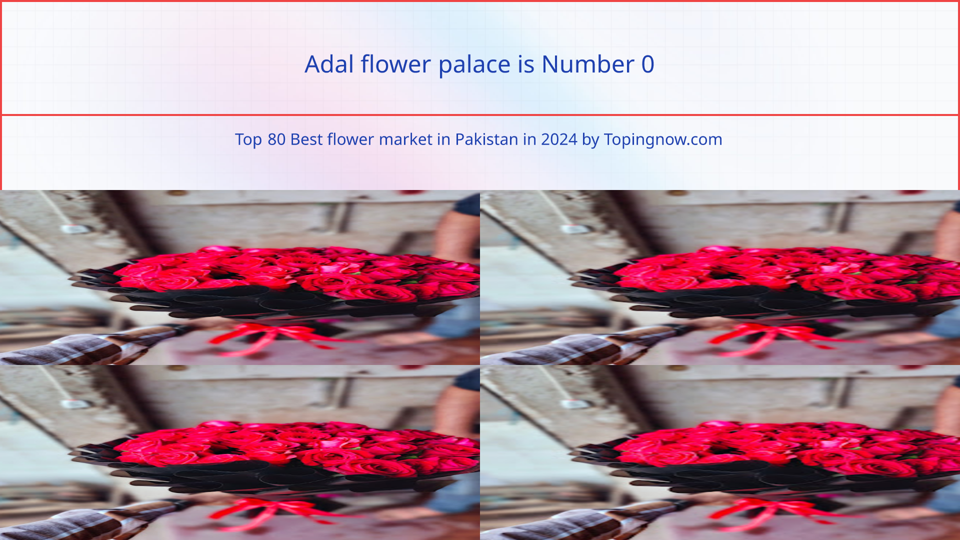 Adal flower palace: Top 80 Best flower market in Pakistan in 2024