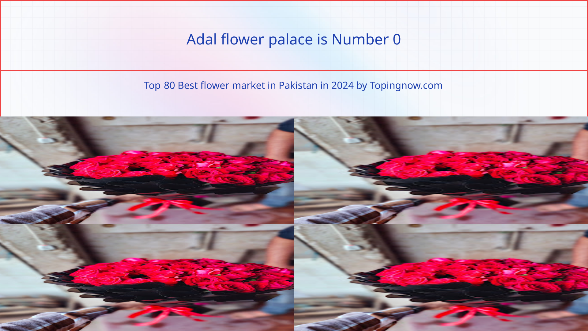 Adal flower palace: Top 80 Best flower market in Pakistan in 2025