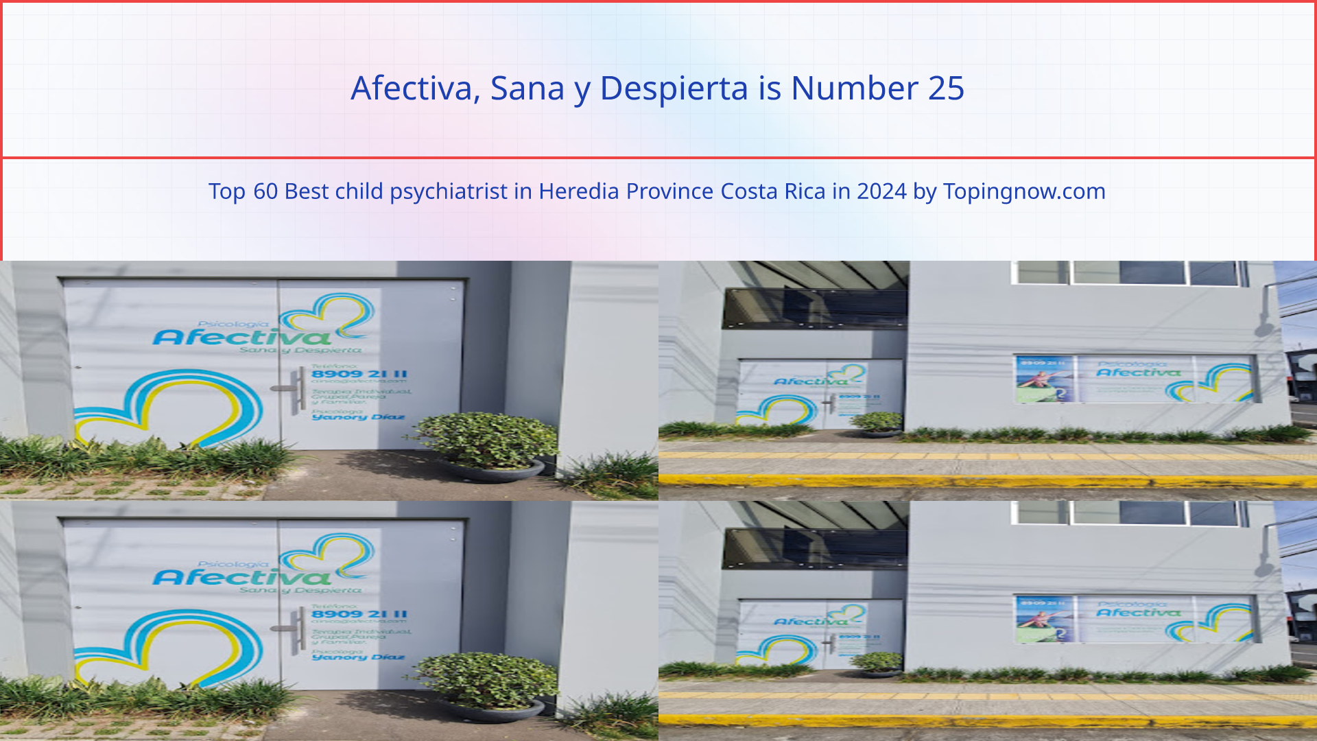 Afectiva, Sana y Despierta: Top 60 Best child psychiatrist in Heredia Province Costa Rica in 2025