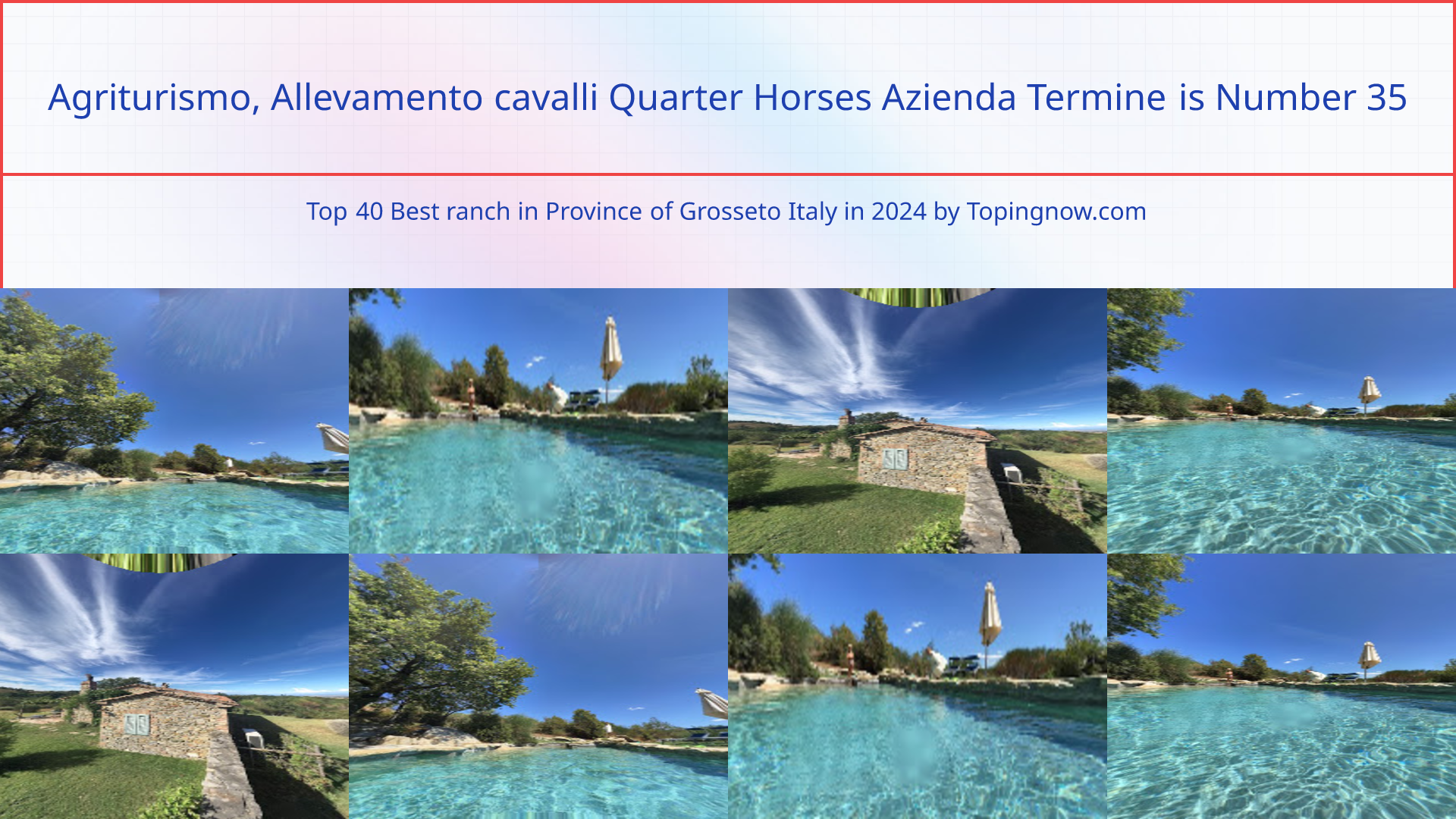 Agriturismo, Allevamento cavalli Quarter Horses Azienda Termine: Top 40 Best ranch in Province of Grosseto Italy in 2025