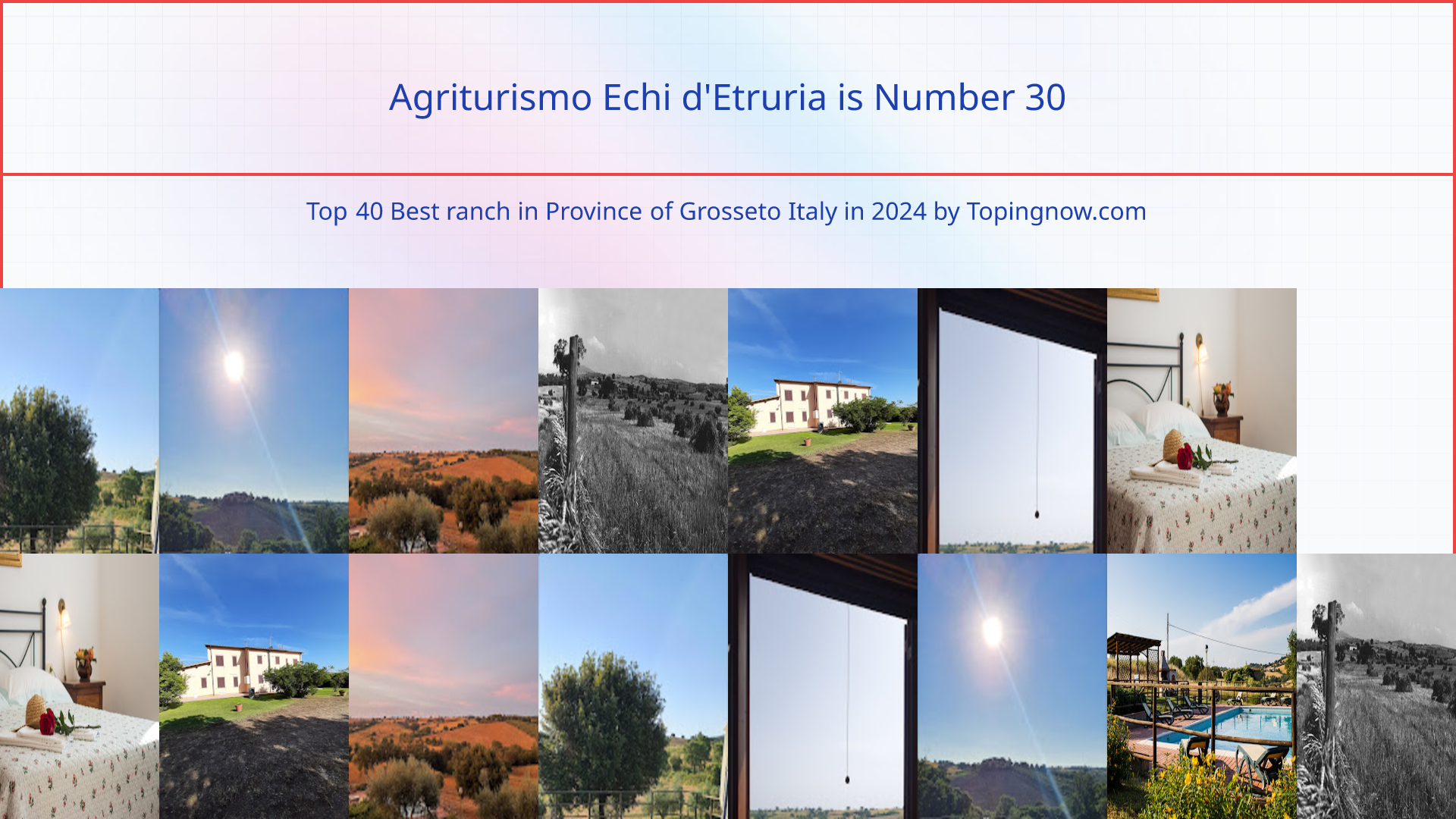 Agriturismo Echi d'Etruria: Top 40 Best ranch in Province of Grosseto Italy in 2024
