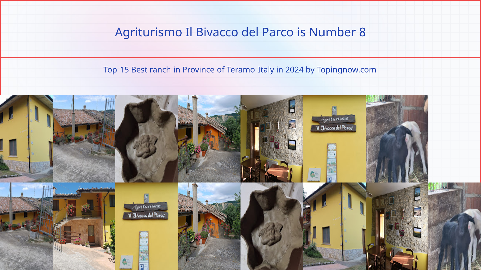 Agriturismo Il Bivacco del Parco: Top 15 Best ranch in Province of Teramo Italy in 2024