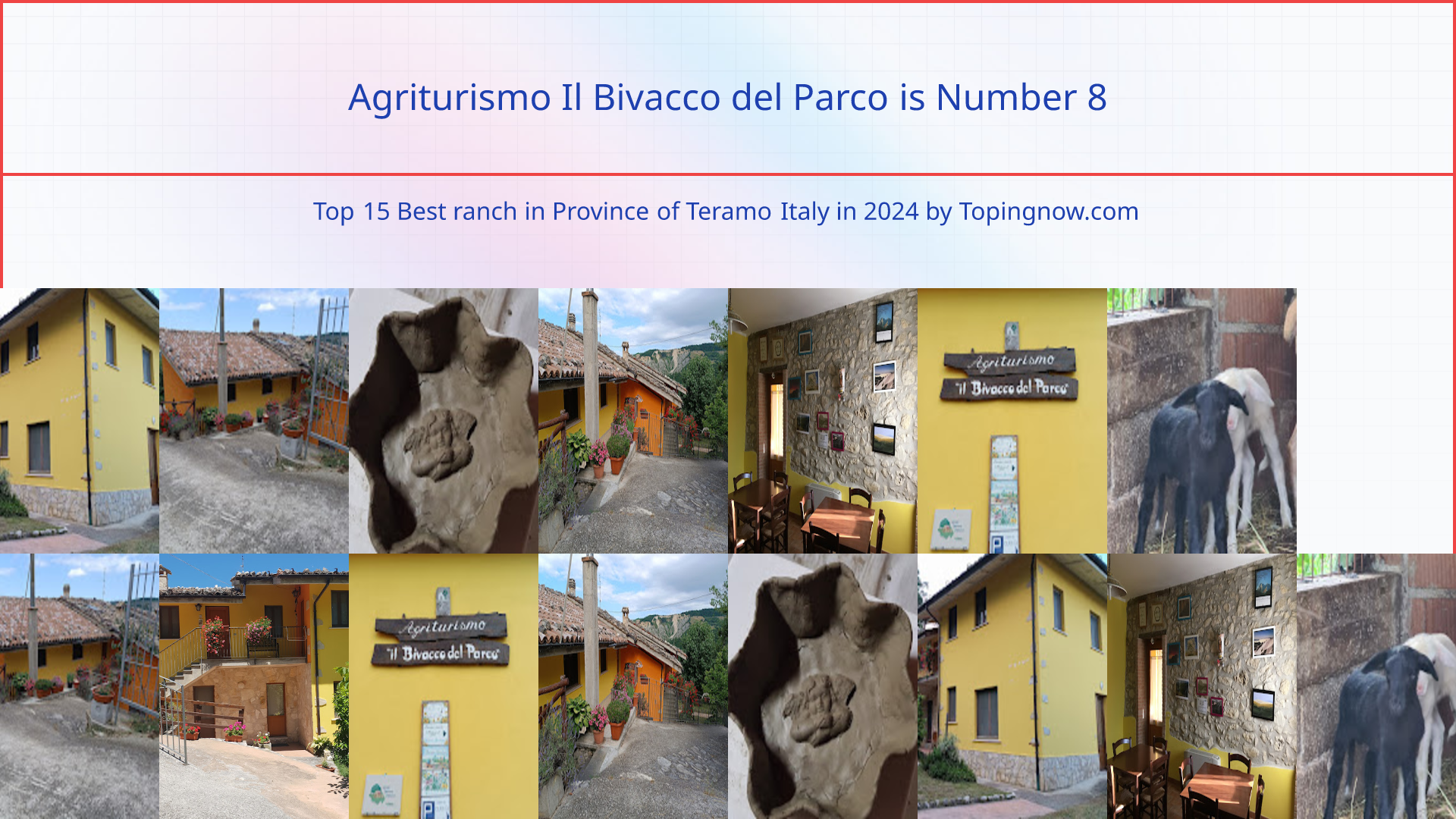 Agriturismo Il Bivacco del Parco: Top 15 Best ranch in Province of Teramo Italy in 2025