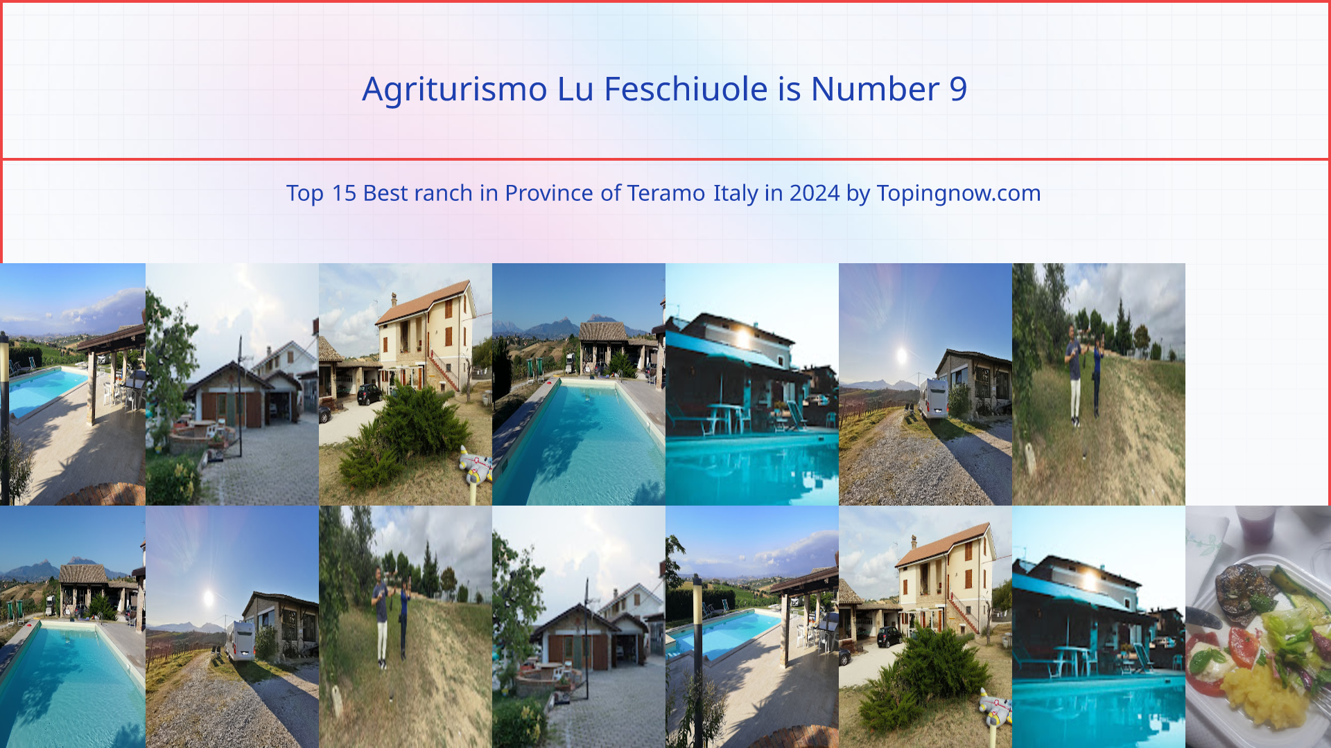 Agriturismo Lu Feschiuole: Top 15 Best ranch in Province of Teramo Italy in 2025