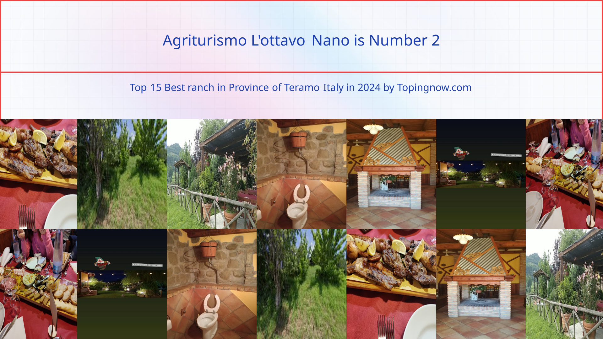 Agriturismo L'ottavo Nano: Top 15 Best ranch in Province of Teramo Italy in 2025