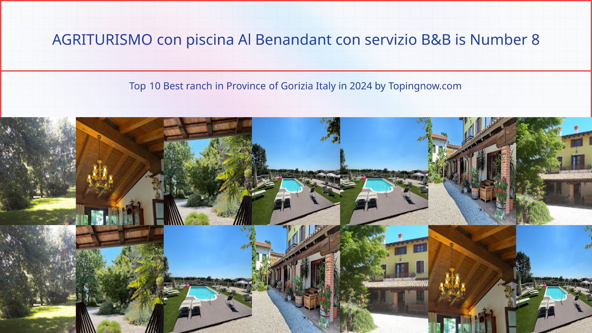 AGRITURISMO con piscina Al Benandant con servizio B&B: Top 10 Best ranch in Province of Gorizia Italy in 2024
