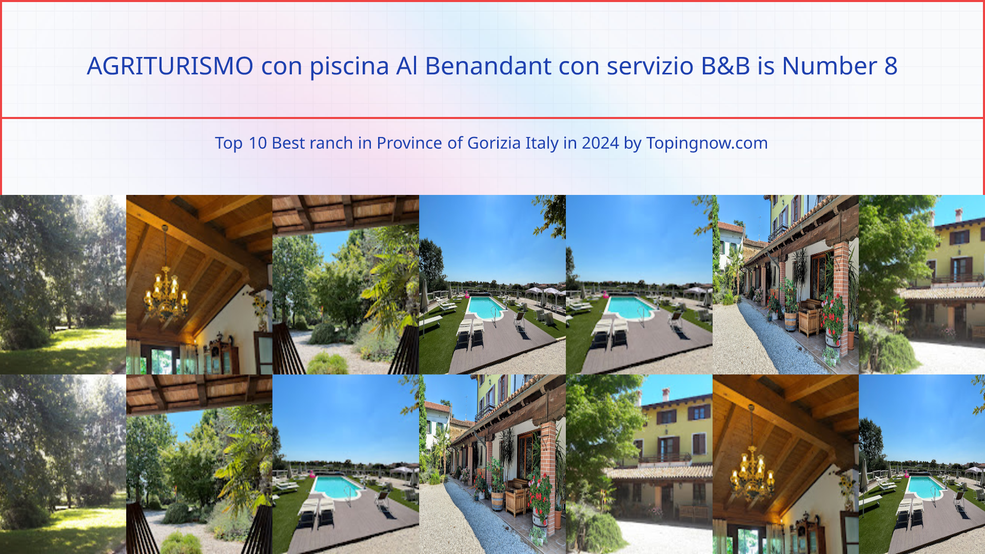 AGRITURISMO con piscina Al Benandant con servizio B&B: Top 10 Best ranch in Province of Gorizia Italy in 2025