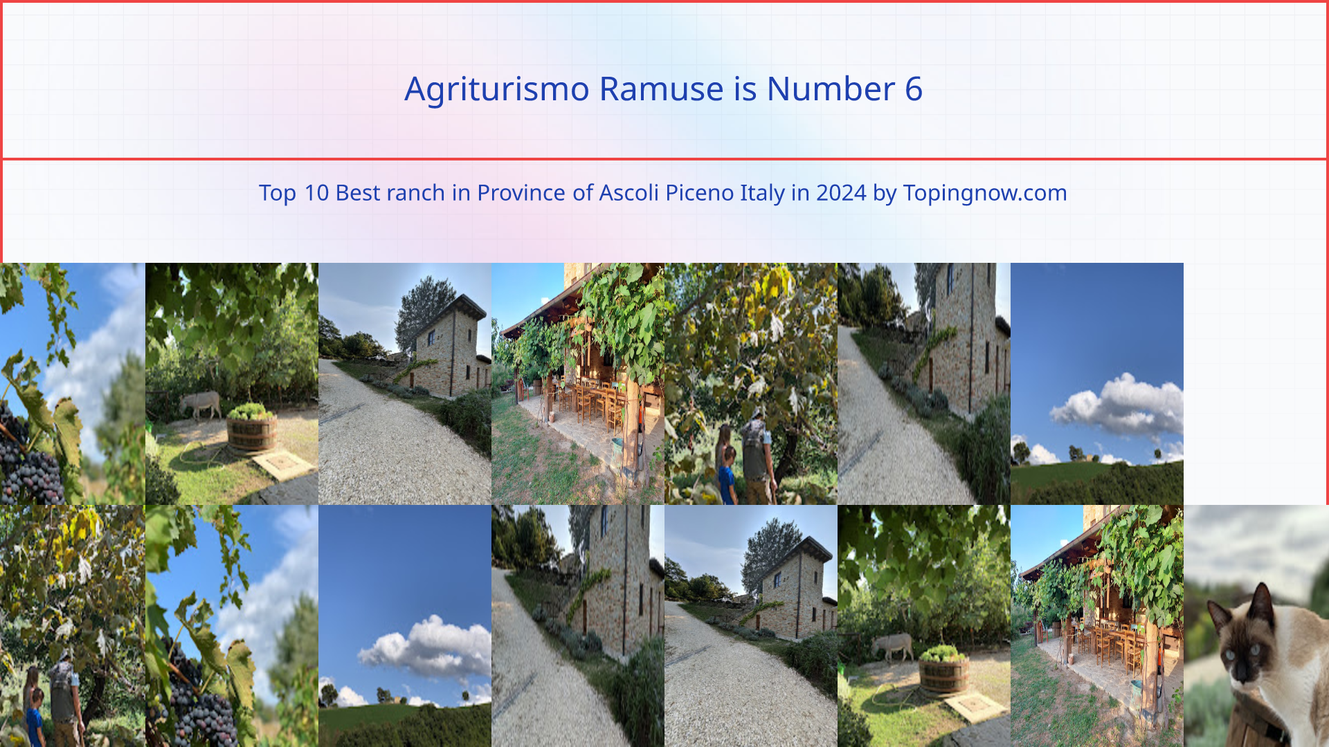Agriturismo Ramuse: Top 10 Best ranch in Province of Ascoli Piceno Italy in 2024