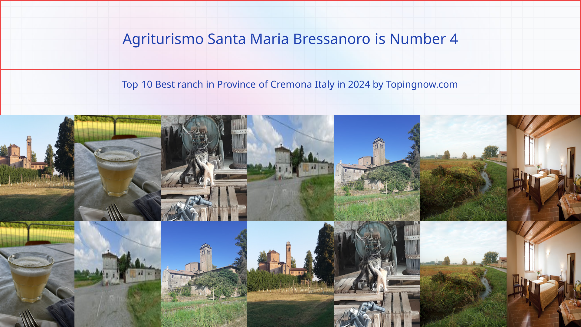 Agriturismo Santa Maria Bressanoro: Top 10 Best ranch in Province of Cremona Italy in 2025