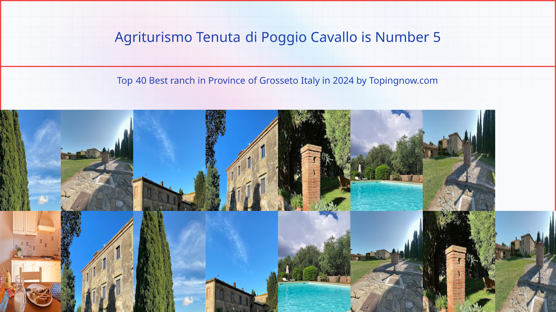 Agriturismo Tenuta di Poggio Cavallo: Top 40 Best ranch in Province of Grosseto Italy in 2024