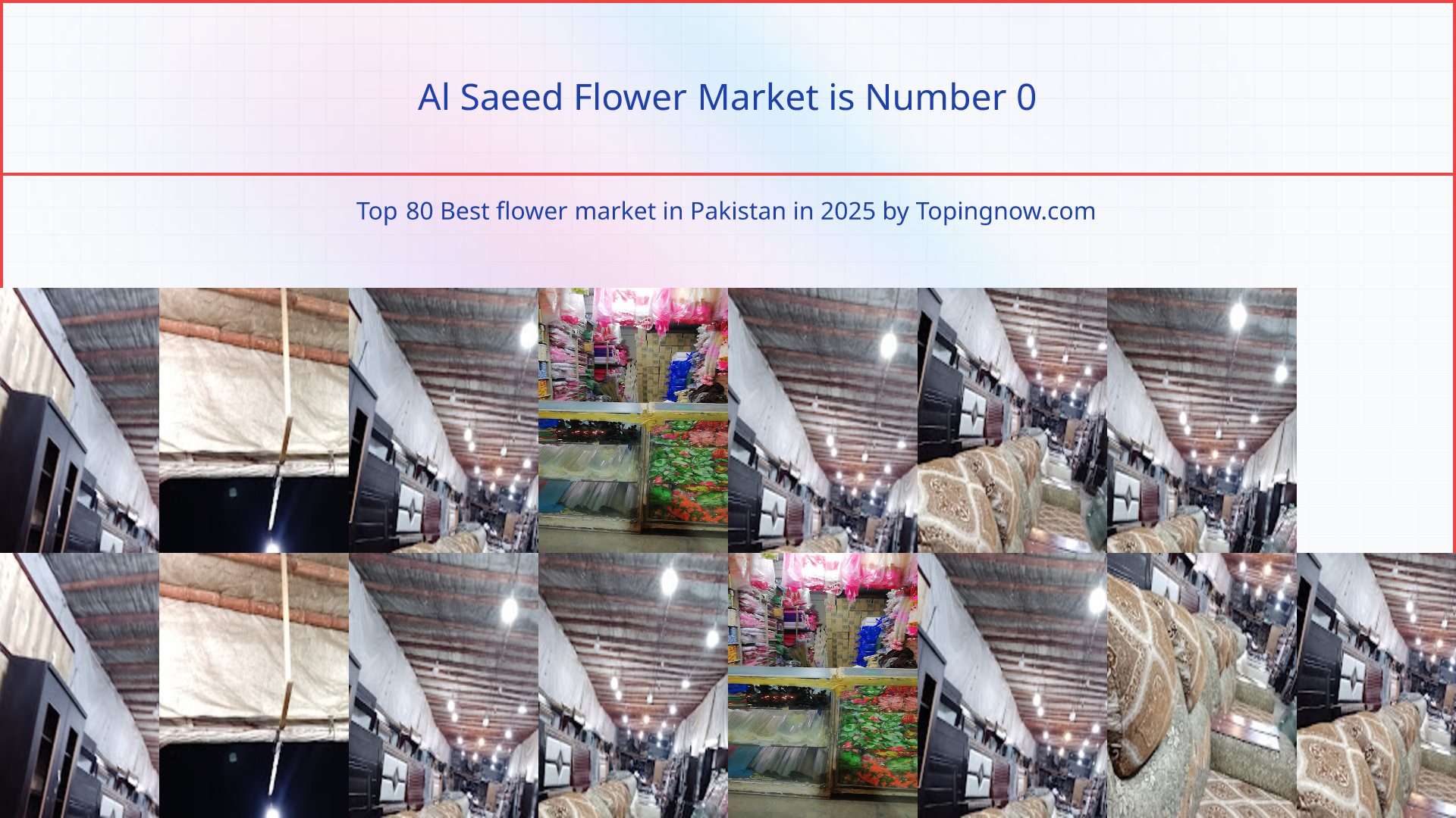 Al Saeed Flower Market: Top 80 Best flower market in Pakistan in 2025