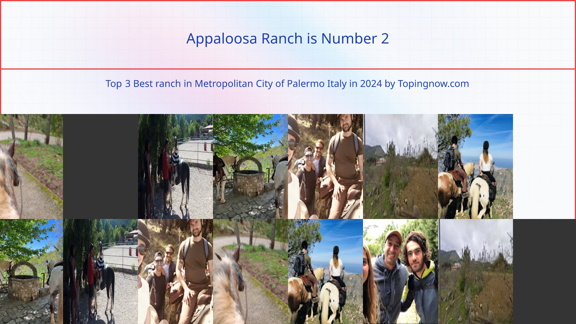 Appaloosa Ranch: Top 3 Best ranch in Metropolitan City of Palermo Italy in 2025