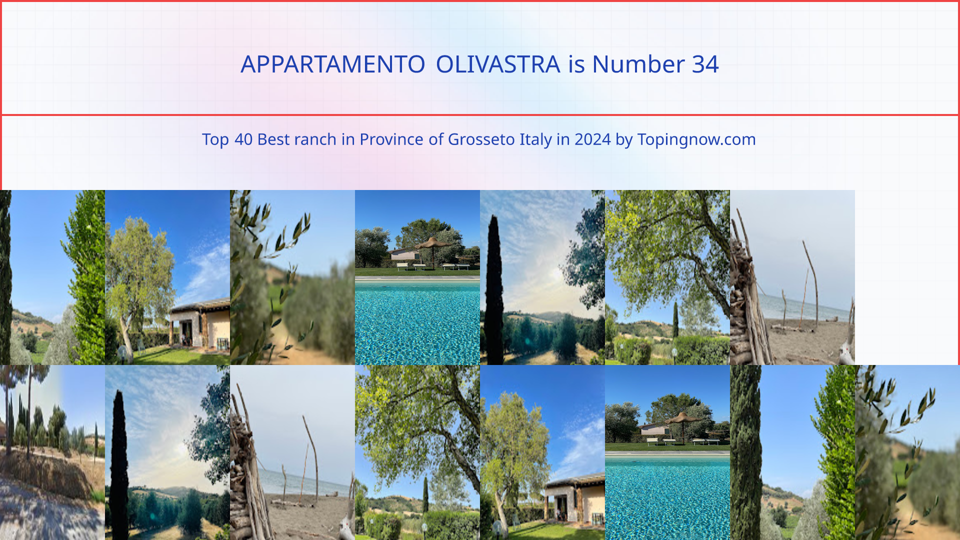 APPARTAMENTO OLIVASTRA: Top 40 Best ranch in Province of Grosseto Italy in 2024