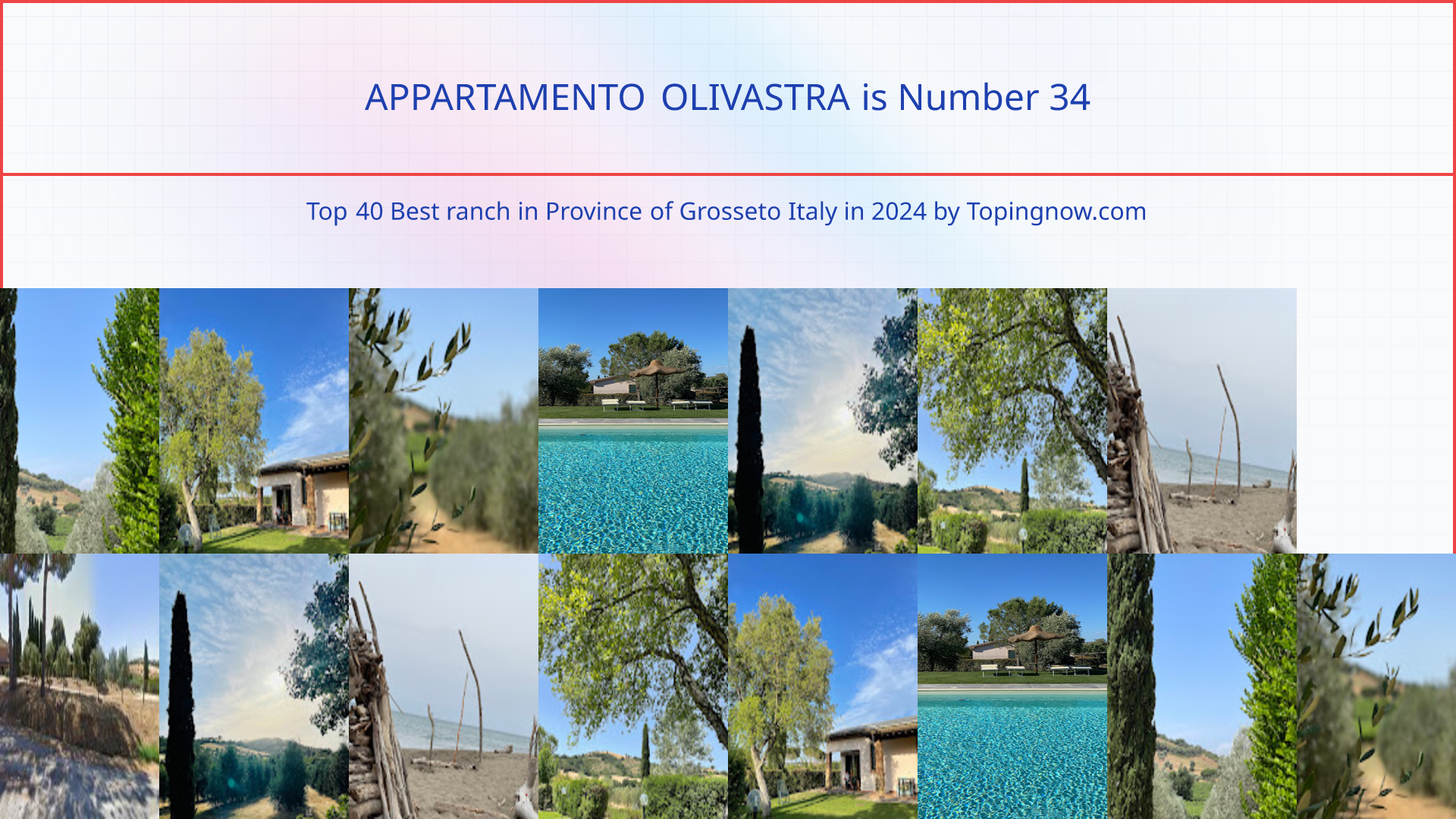 APPARTAMENTO OLIVASTRA: Top 40 Best ranch in Province of Grosseto Italy in 2025