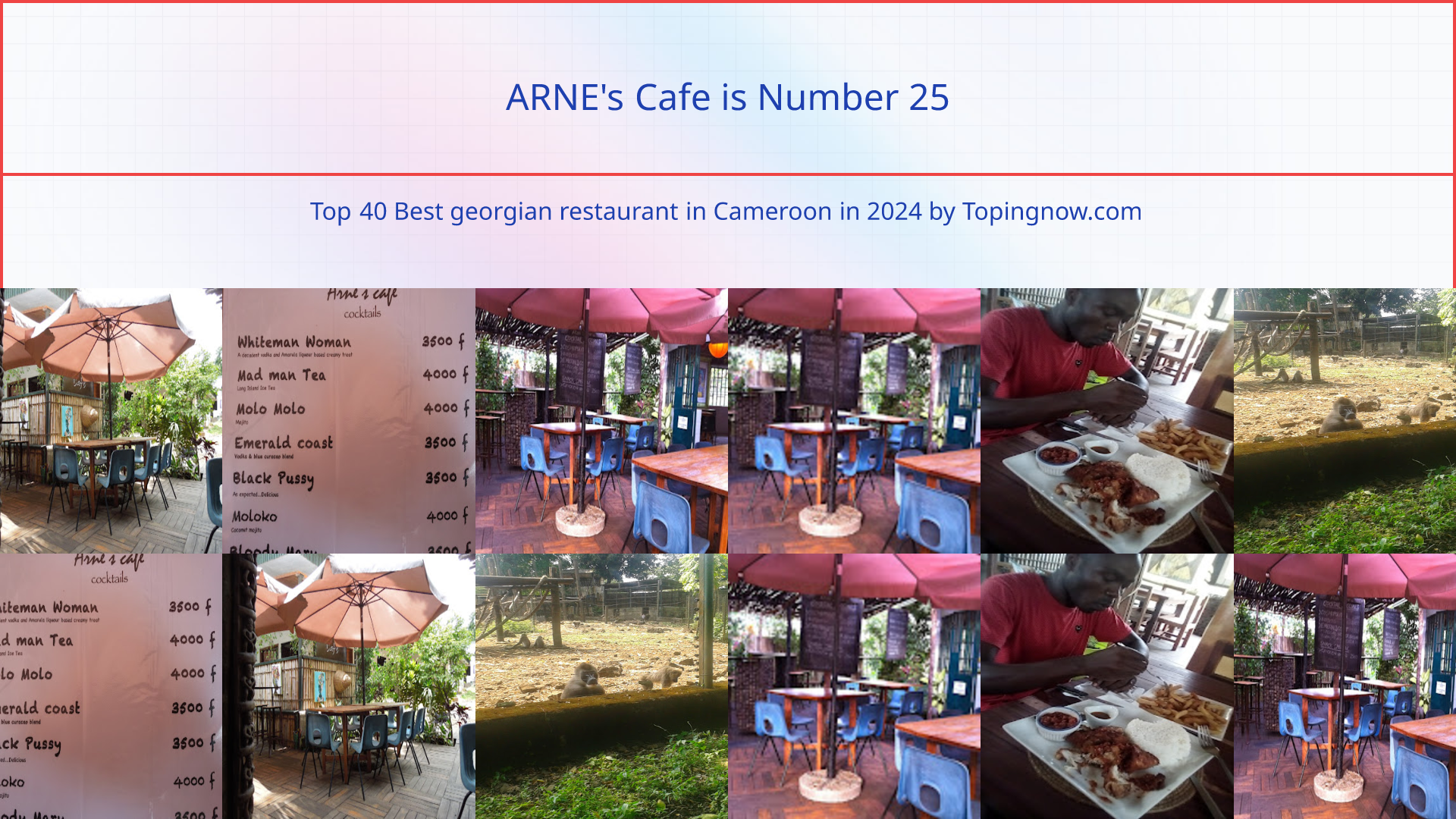 ARNE's Cafe: Top 40 Best georgian restaurant in Cameroon in 2024