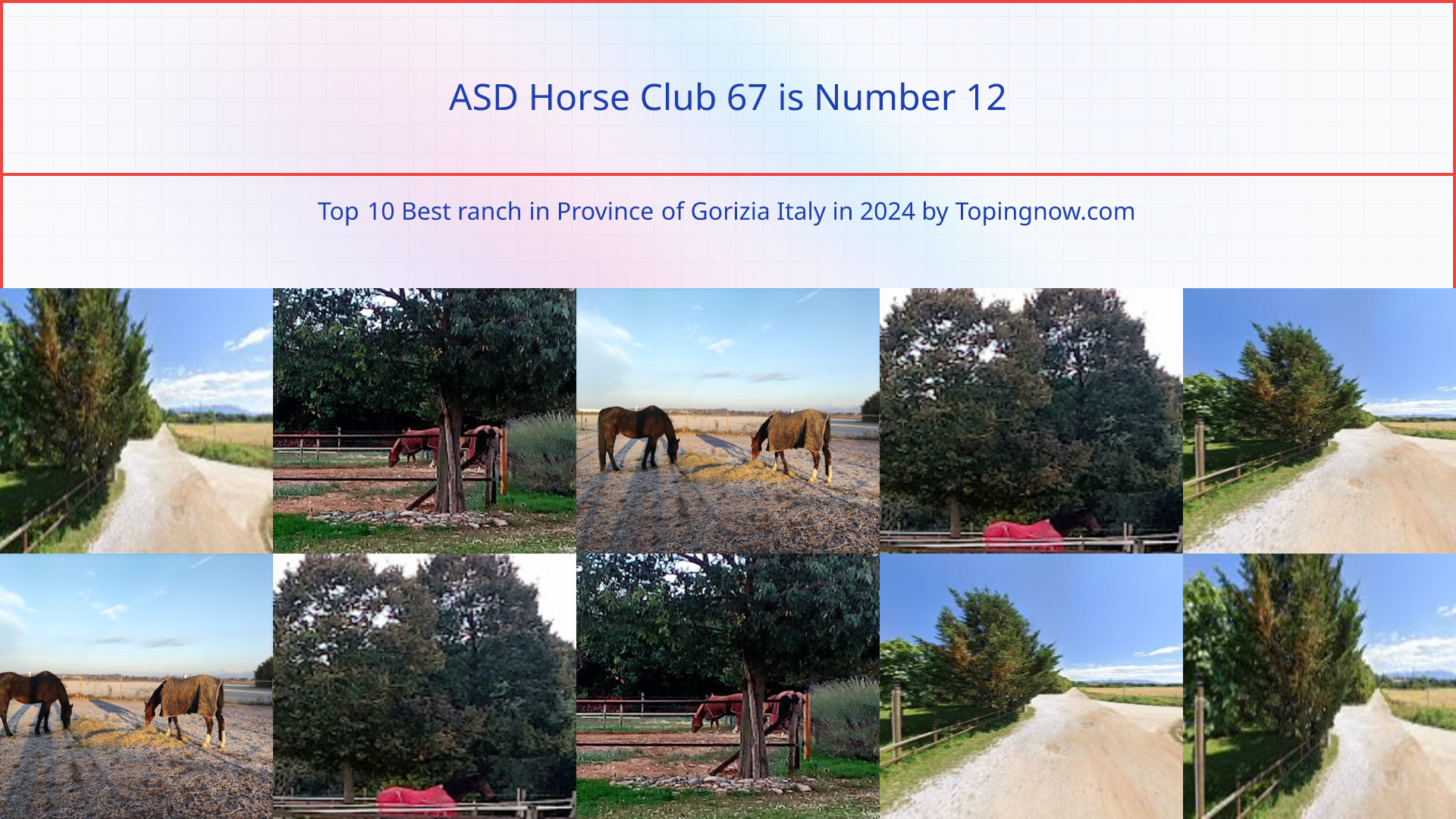 ASD Horse Club 67: Top 10 Best ranch in Province of Gorizia Italy in 2024