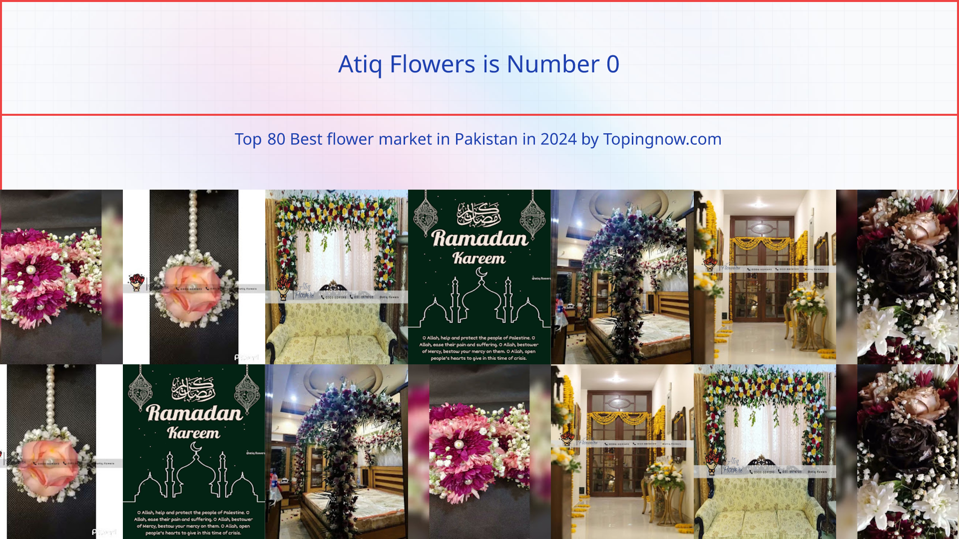 Atiq Flowers: Top 80 Best flower market in Pakistan in 2024