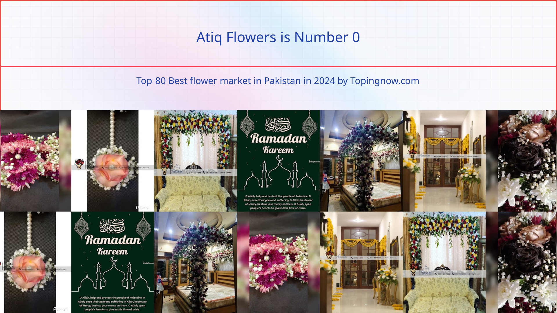 Atiq Flowers: Top 80 Best flower market in Pakistan in 2025