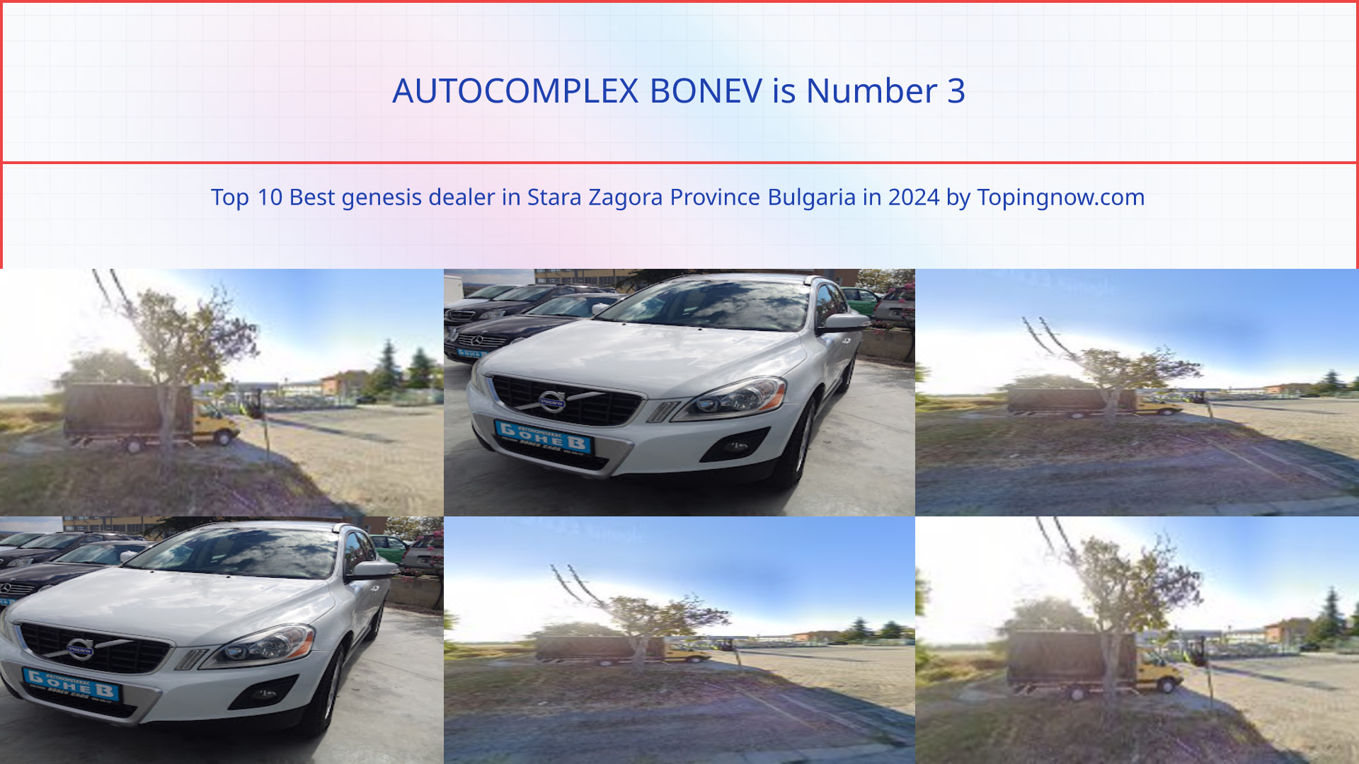 AUTOCOMPLEX BONEV: Top 10 Best genesis dealer in Stara Zagora Province Bulgaria in 2025