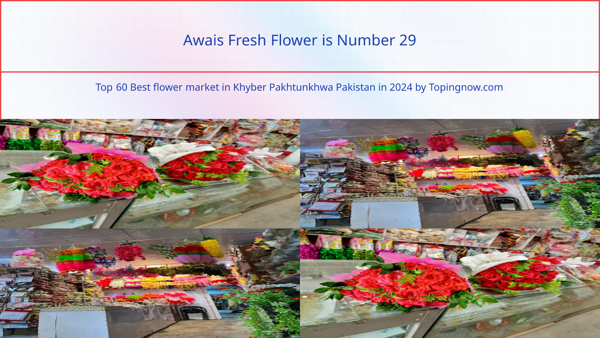 Awais Fresh Flower: Top 60 Best flower market in Khyber Pakhtunkhwa Pakistan in 2025