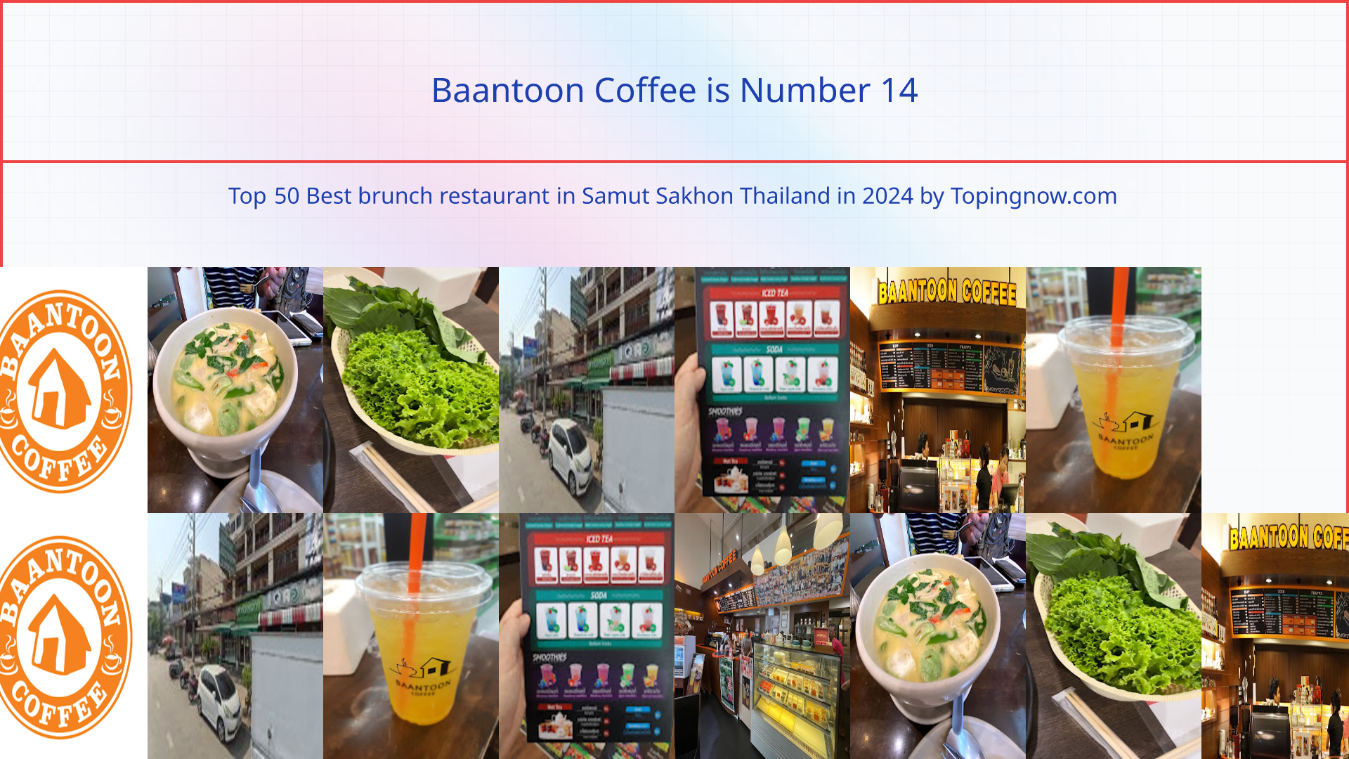 Baantoon Coffee: Top 50 Best brunch restaurant in Samut Sakhon Thailand in 2024