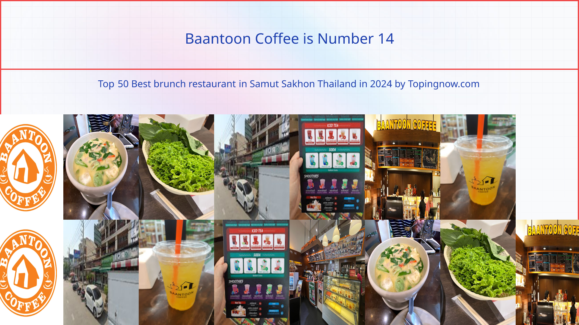 Baantoon Coffee: Top 50 Best brunch restaurant in Samut Sakhon Thailand in 2025