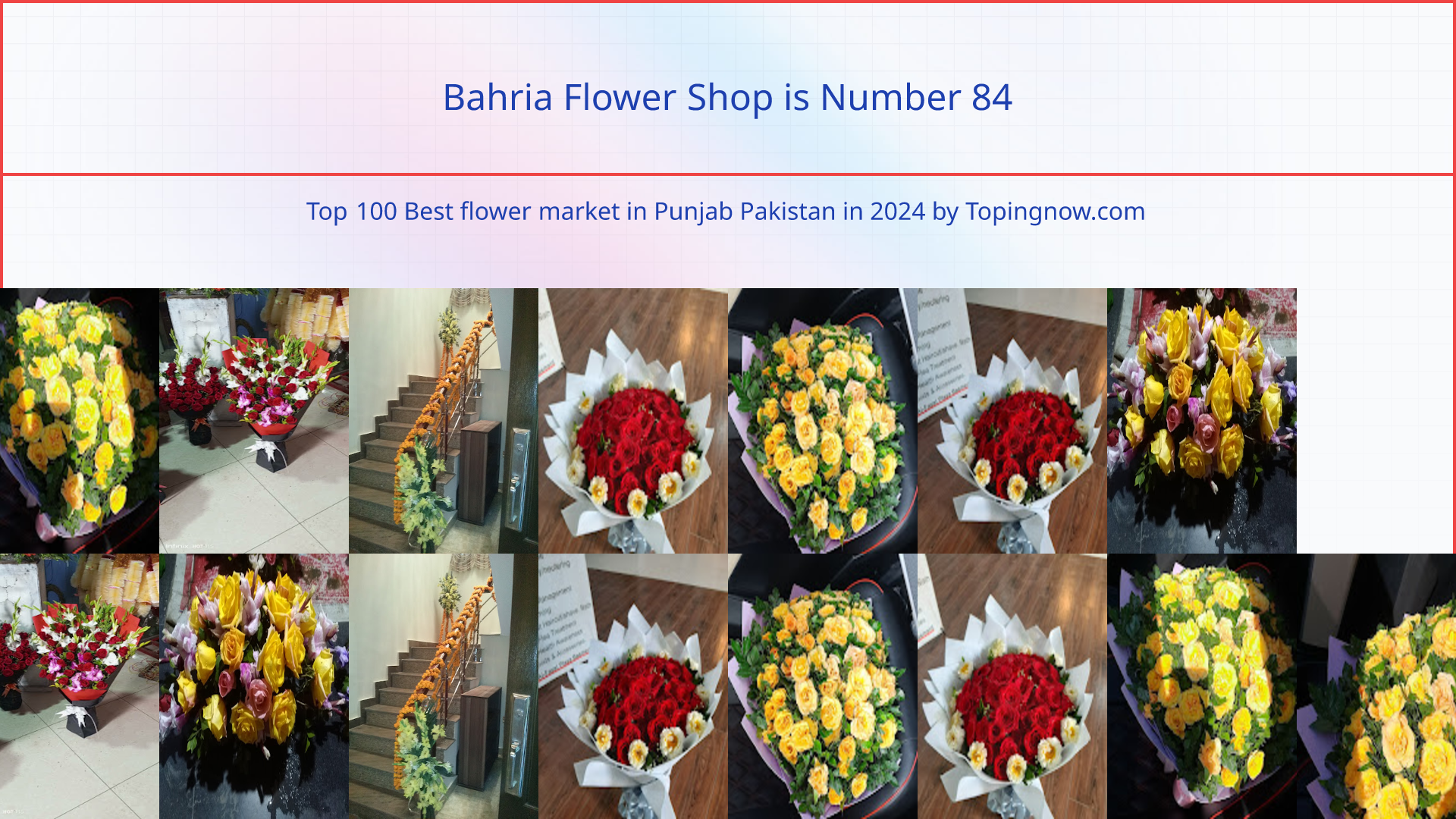 Bahria Flower Shop: Top 100 Best flower market in Punjab Pakistan in 2024