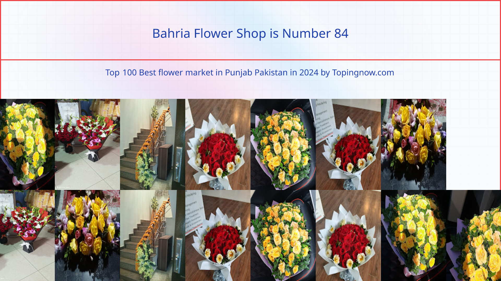 Bahria Flower Shop: Top 100 Best flower market in Punjab Pakistan in 2025