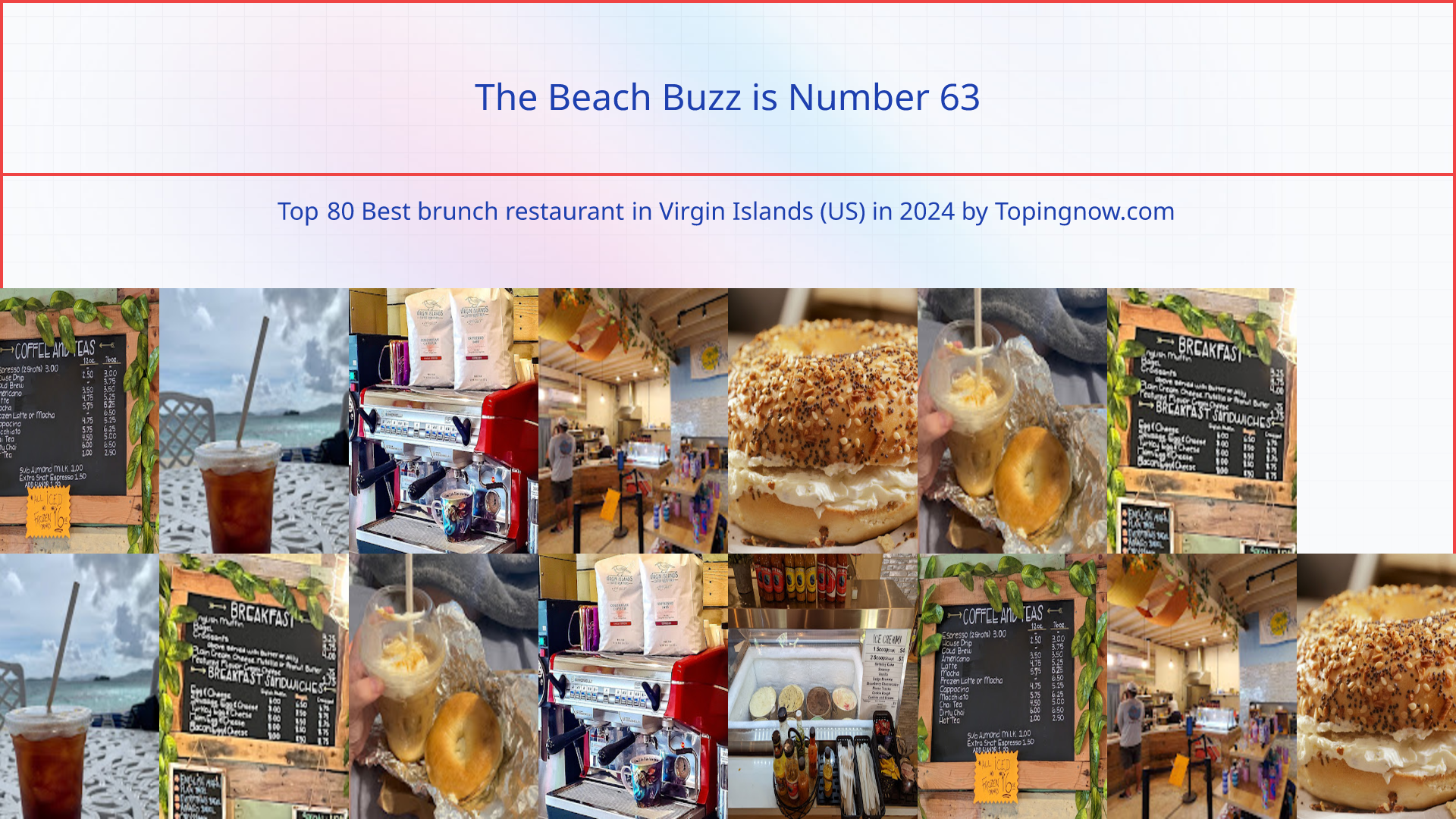The Beach Buzz: Top 80 Best brunch restaurant in Virgin Islands (US) in 2025