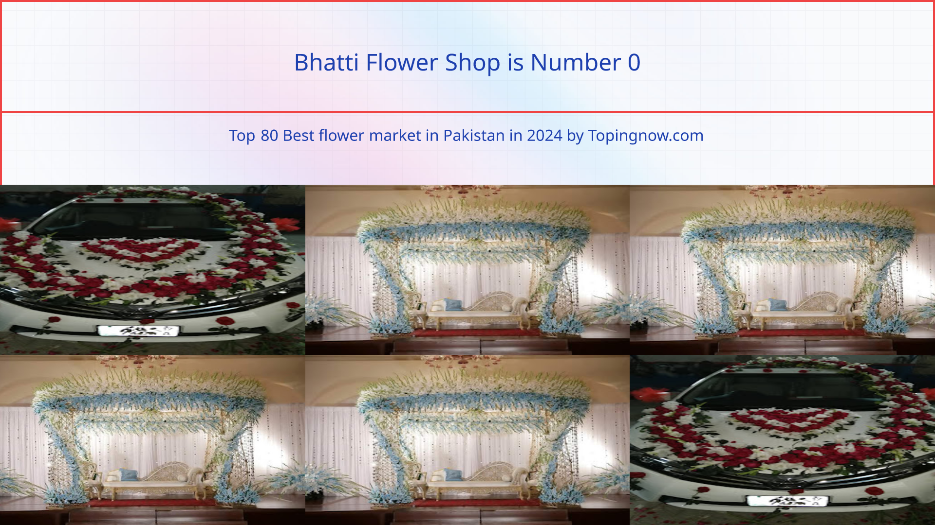 Bhatti Flower Shop: Top 80 Best flower market in Pakistan in 2024