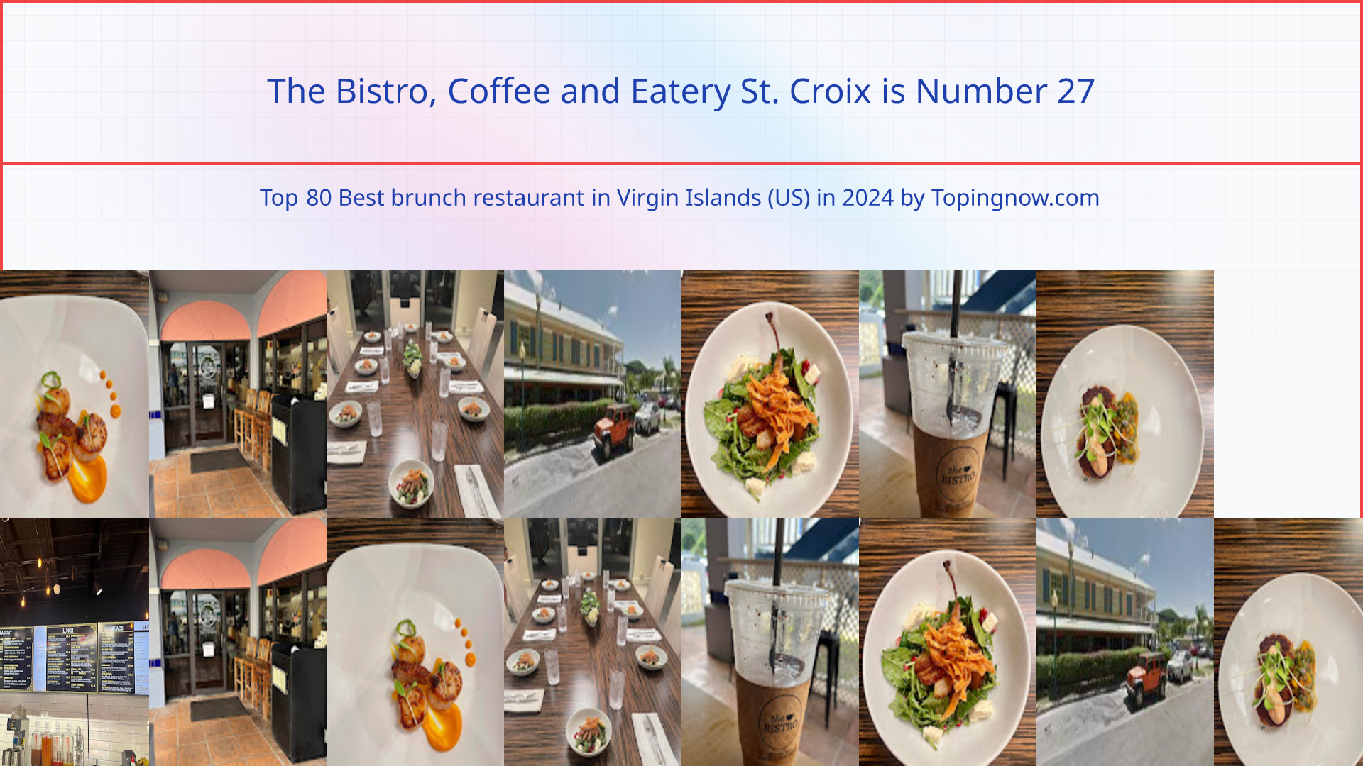 The Bistro, Coffee and Eatery St. Croix: Top 80 Best brunch restaurant in Virgin Islands (US) in 2024