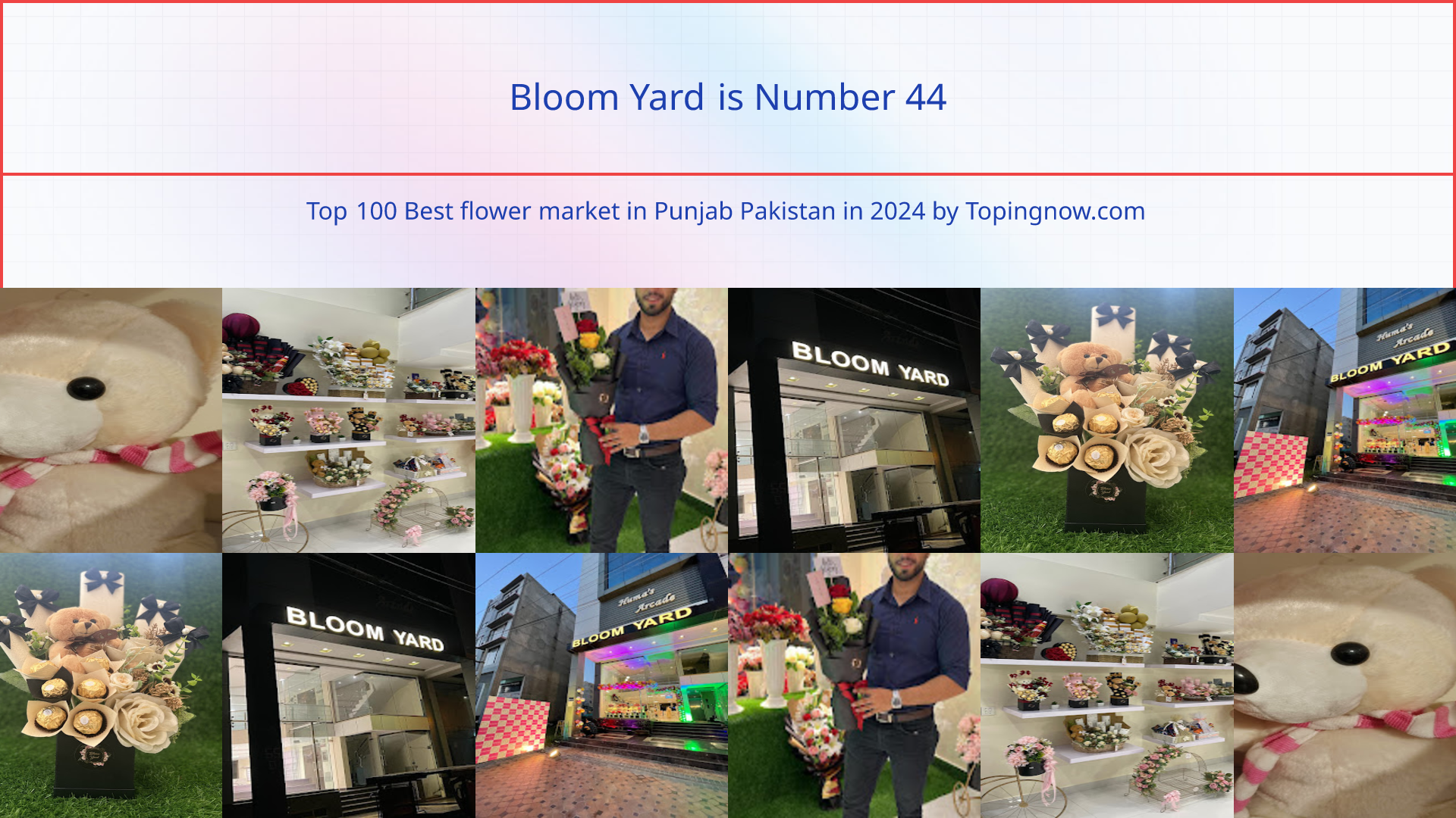 Bloom Yard: Top 100 Best flower market in Punjab Pakistan in 2024