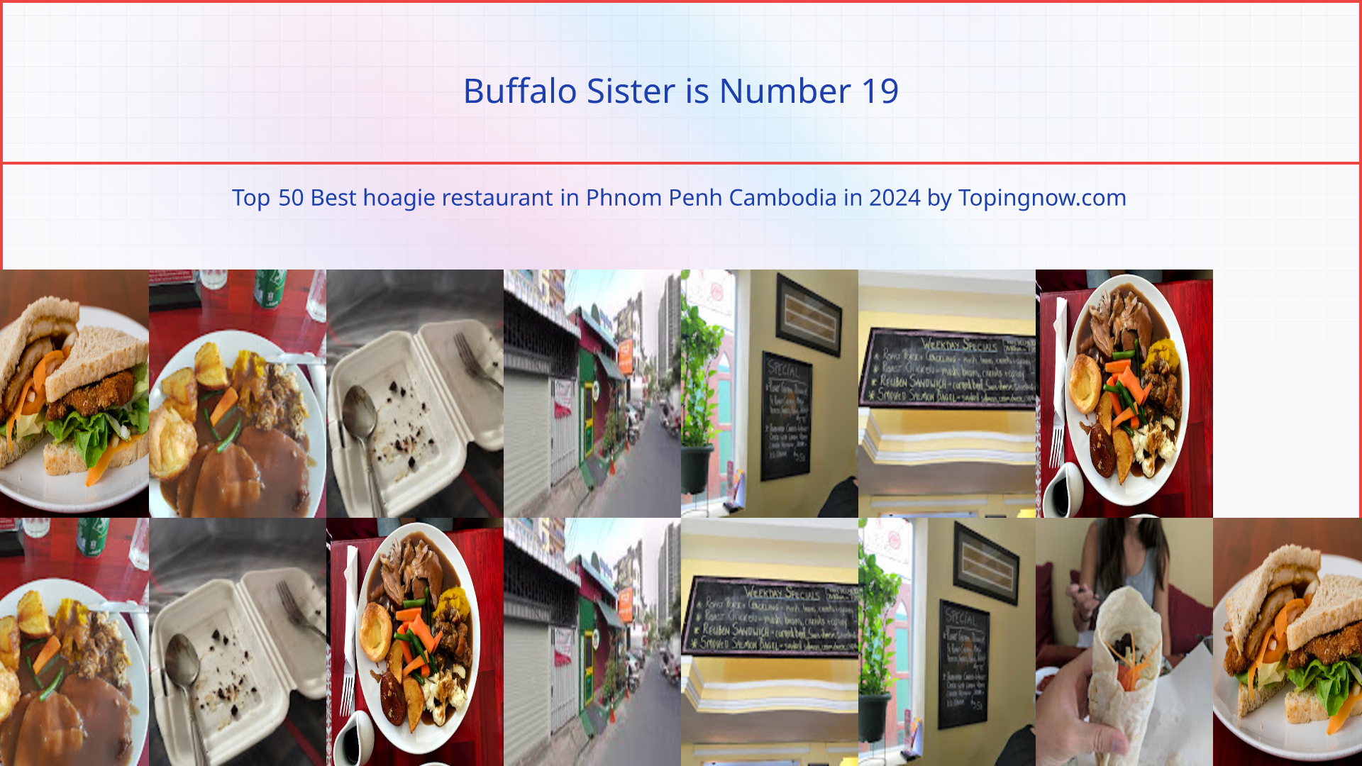 Buffalo Sister: Top 50 Best hoagie restaurant in Phnom Penh Cambodia in 2025