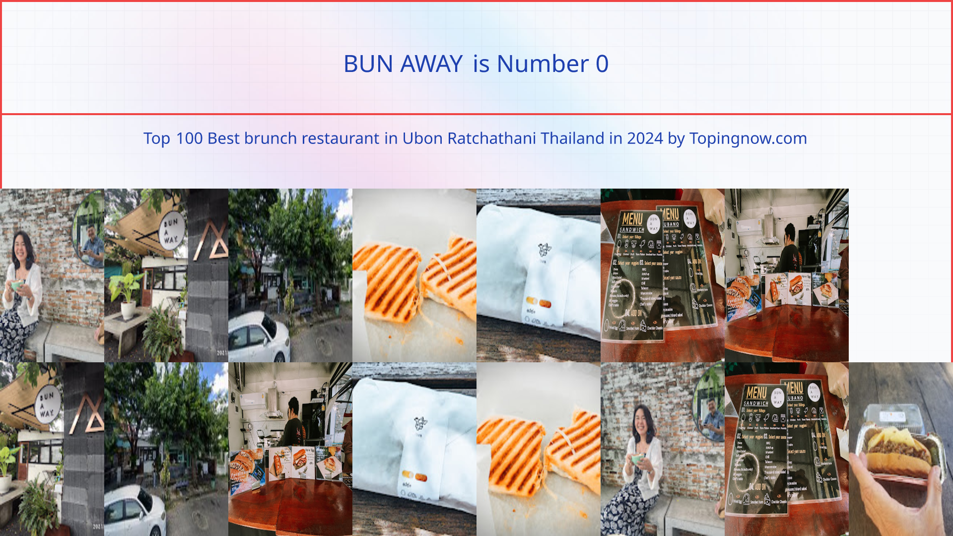 BUN AWAY: Top 100 Best brunch restaurant in Ubon Ratchathani Thailand in 2025