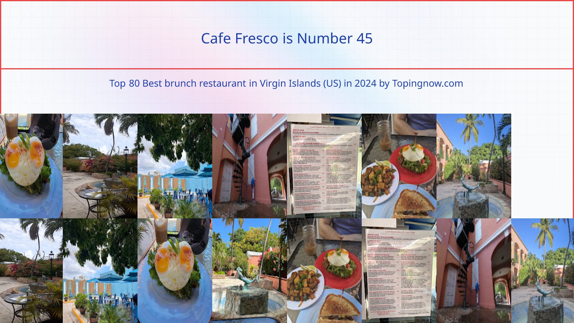 Cafe Fresco: Top 80 Best brunch restaurant in Virgin Islands (US) in 2025