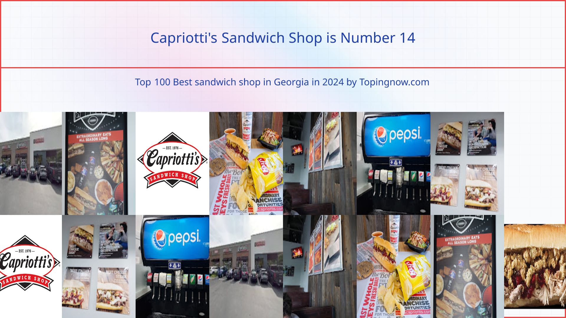 Capriotti's Sandwich Shop: Top 100 Best sandwich shop in Georgia in 2024