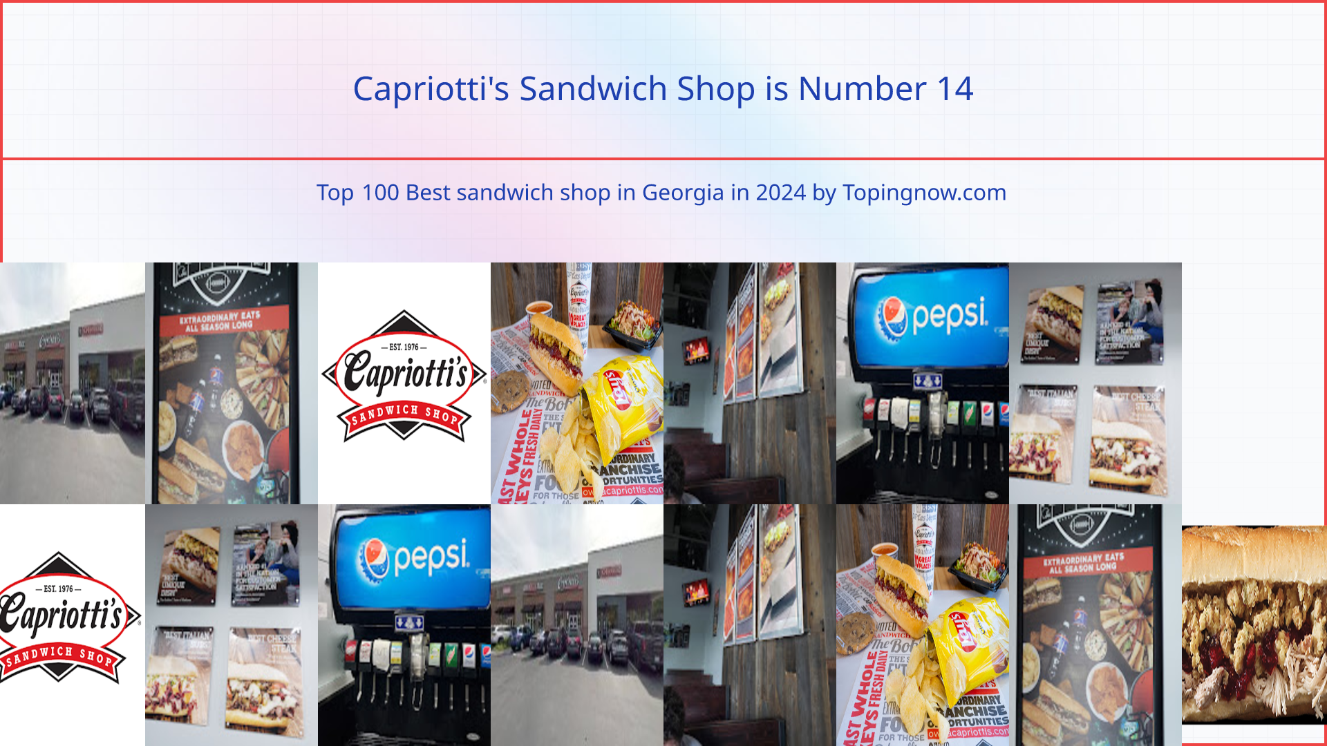 Capriotti's Sandwich Shop: Top 100 Best sandwich shop in Georgia in 2025