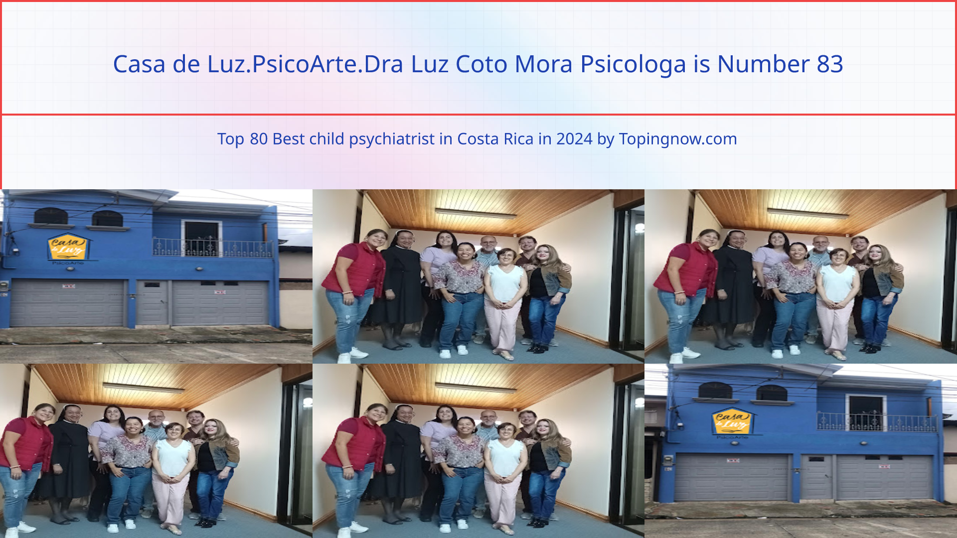 Casa de Luz.PsicoArte.Dra Luz Coto Mora Psicologa: Top 80 Best child psychiatrist in Costa Rica in 2025
