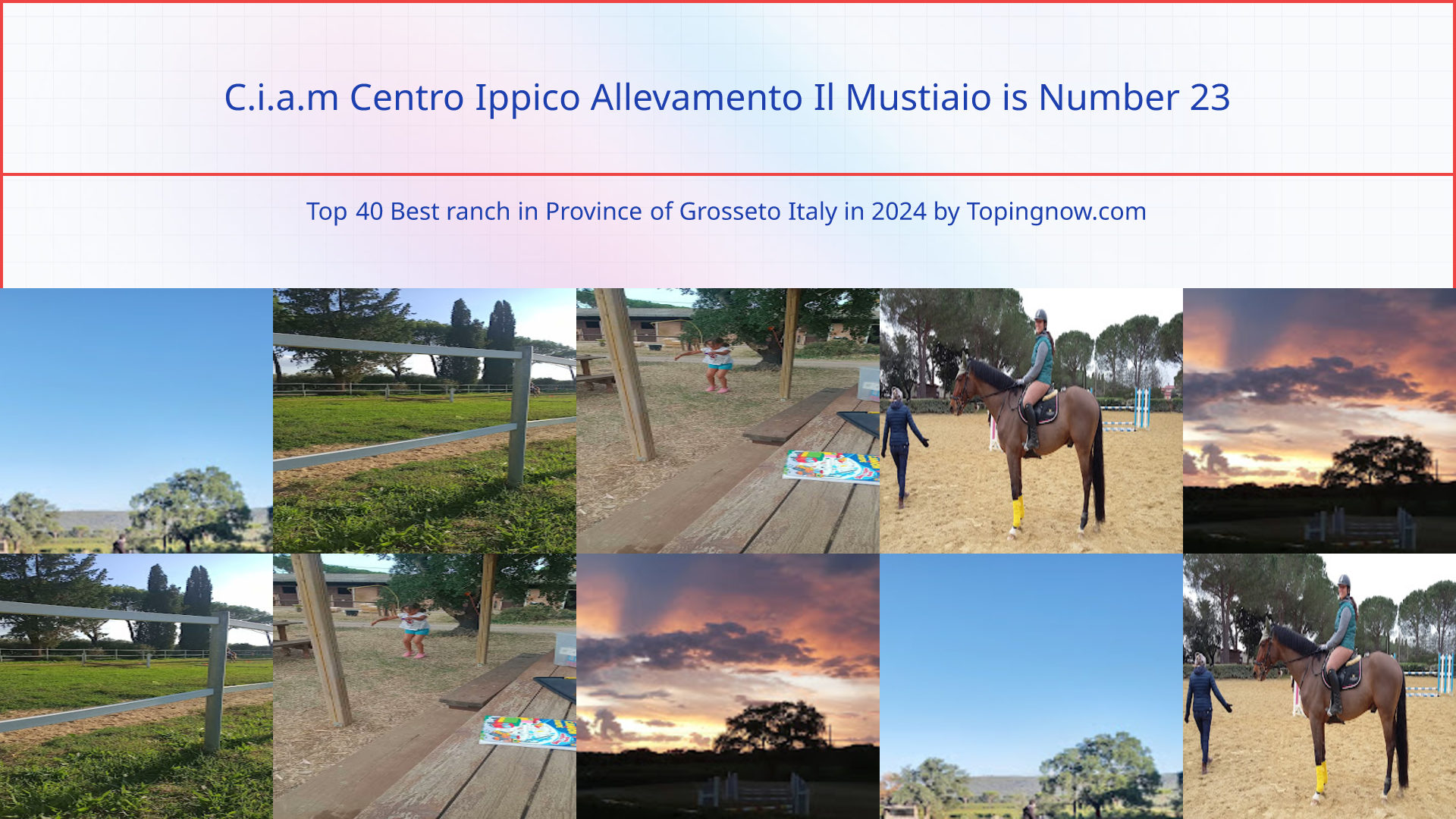 C.i.a.m Centro Ippico Allevamento Il Mustiaio: Top 40 Best ranch in Province of Grosseto Italy in 2025
