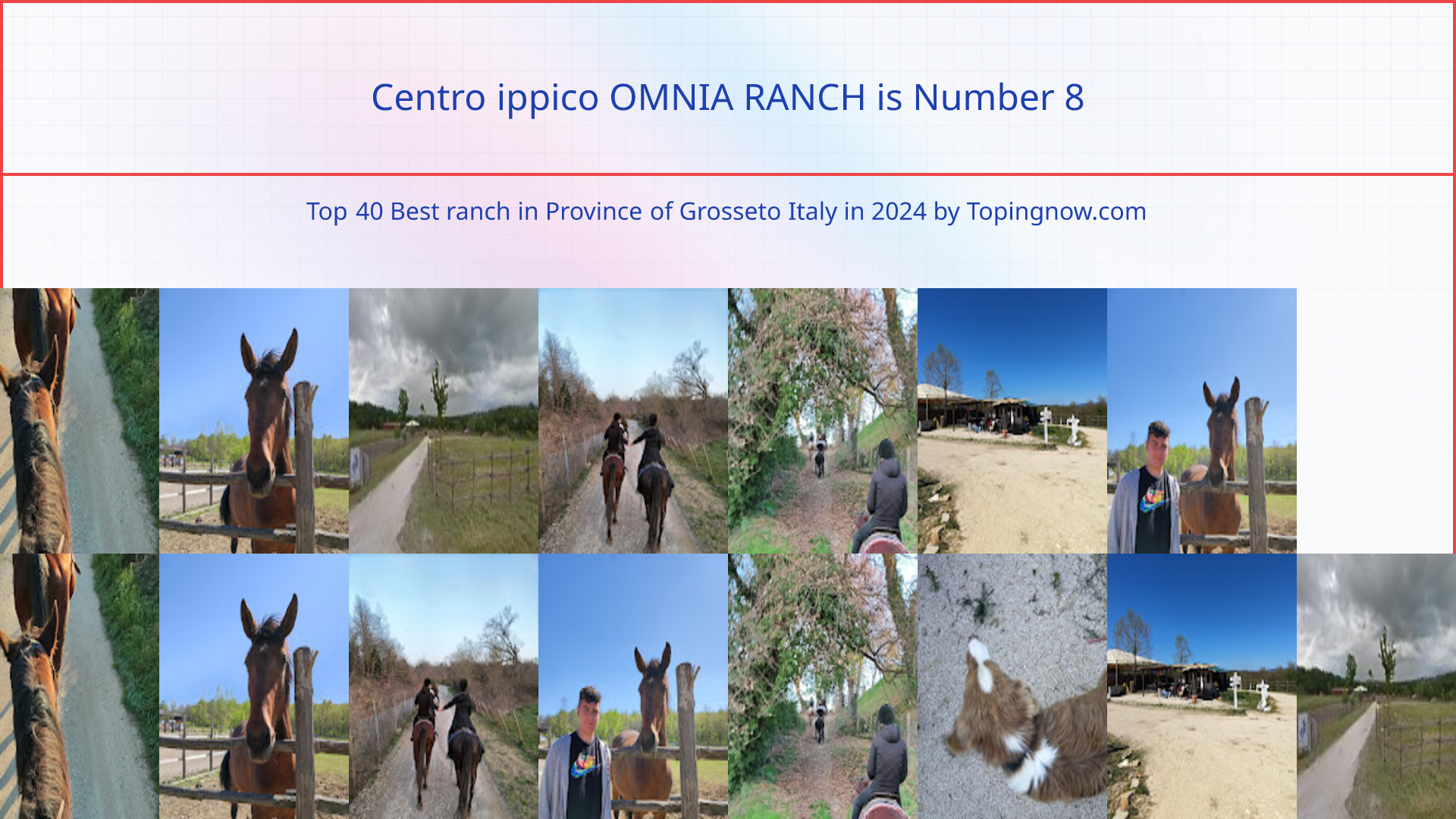Centro ippico OMNIA RANCH: Top 40 Best ranch in Province of Grosseto Italy in 2025