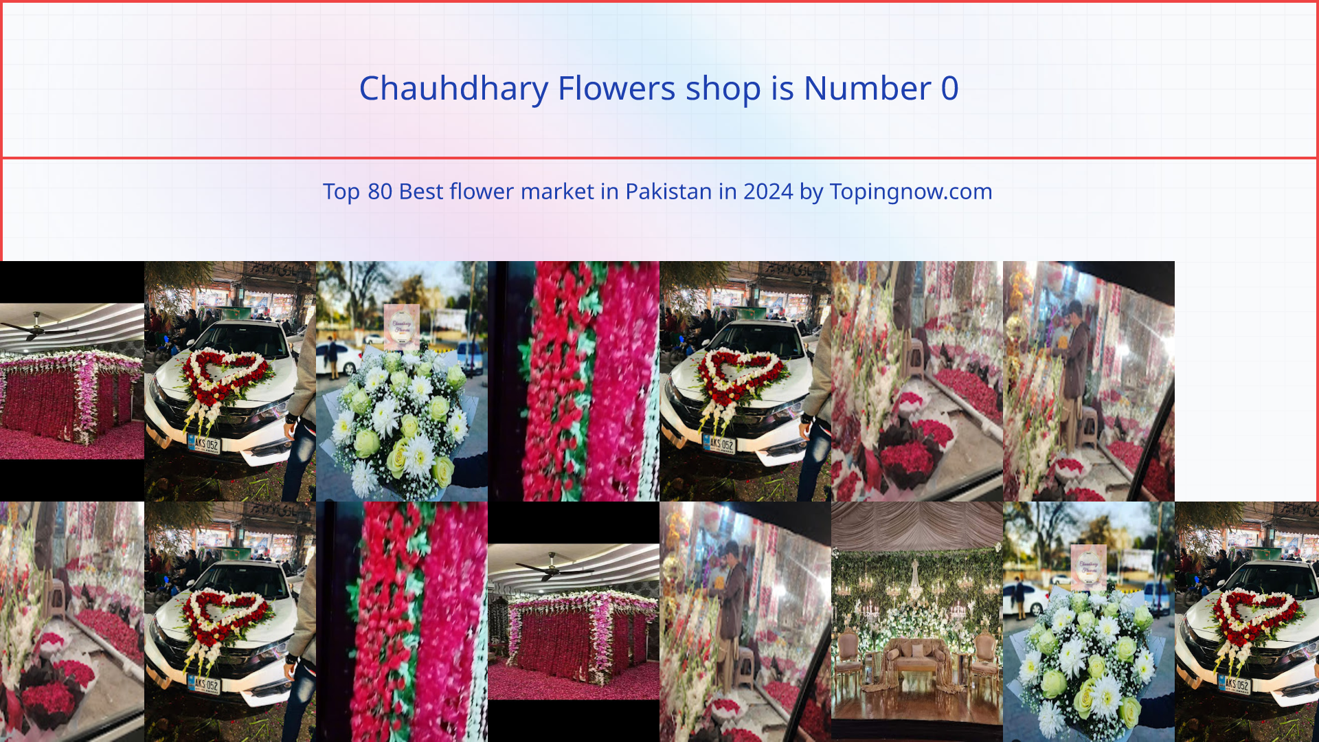 Chauhdhary Flowers shop: Top 80 Best flower market in Pakistan in 2024