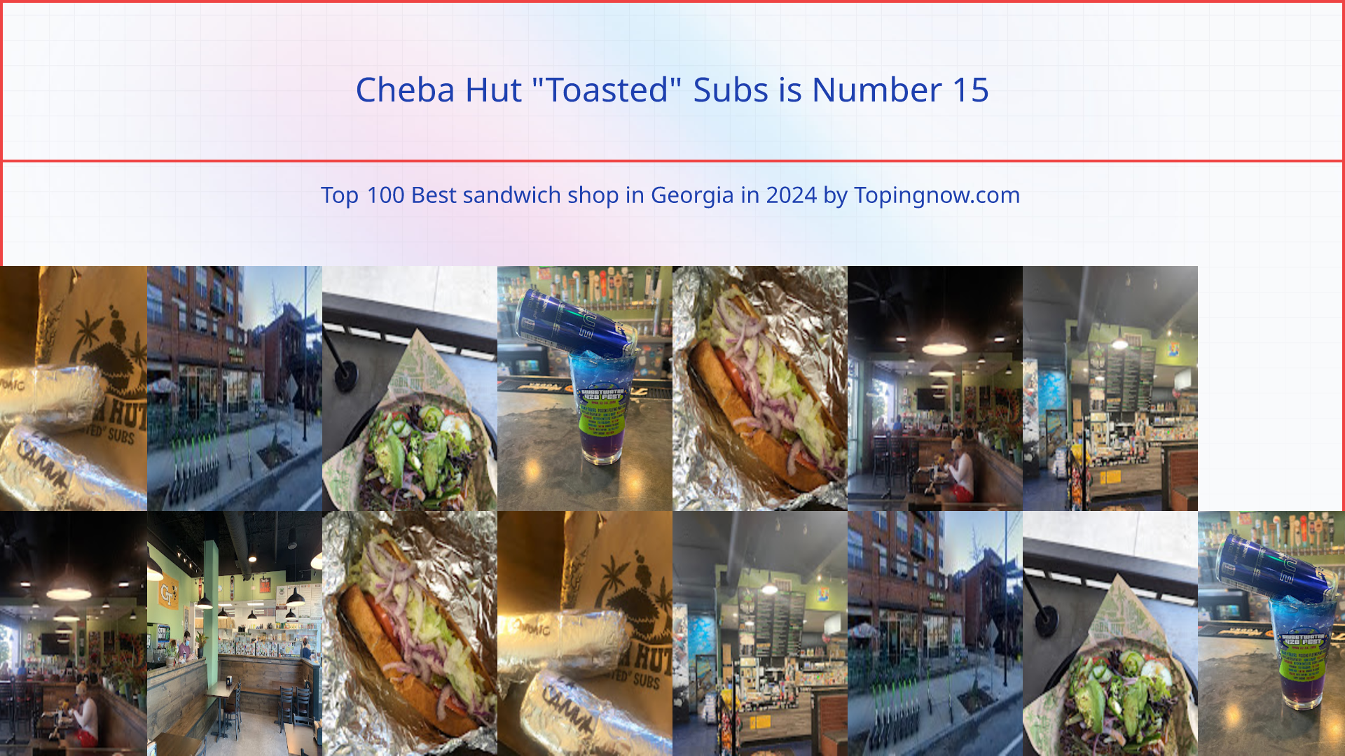 Cheba Hut "Toasted" Subs: Top 100 Best sandwich shop in Georgia in 2025