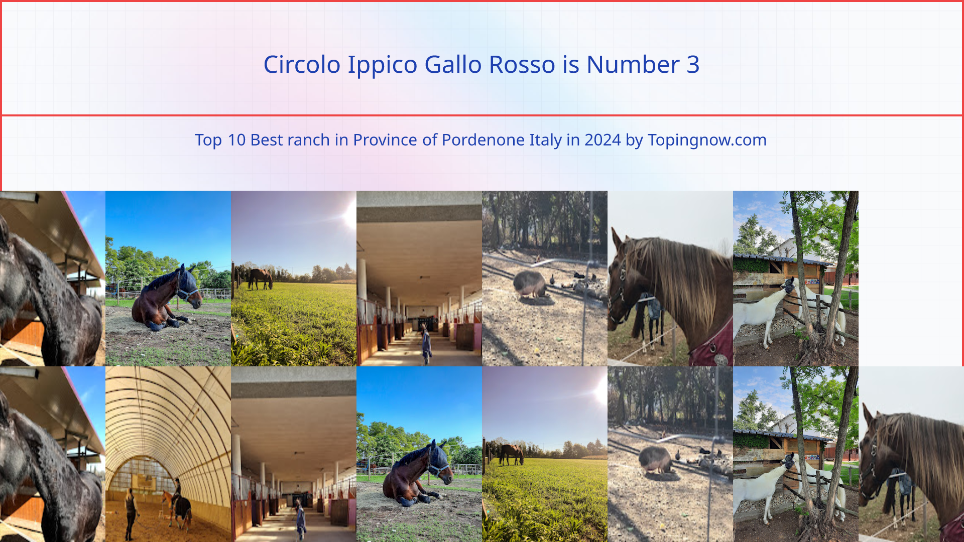 Circolo Ippico Gallo Rosso: Top 10 Best ranch in Province of Pordenone Italy in 2025