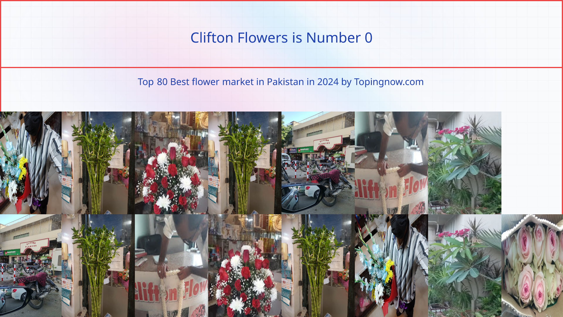 Clifton Flowers: Top 80 Best flower market in Pakistan in 2024