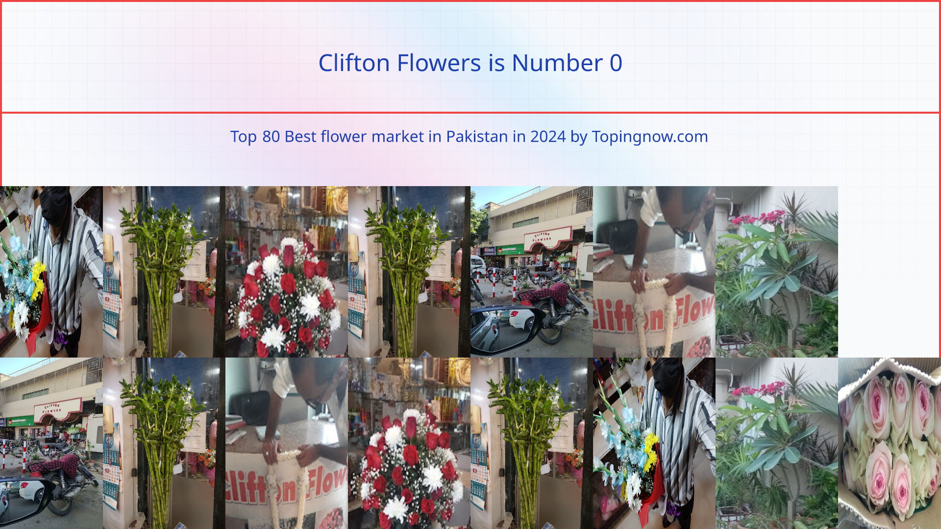 Clifton Flowers: Top 80 Best flower market in Pakistan in 2025