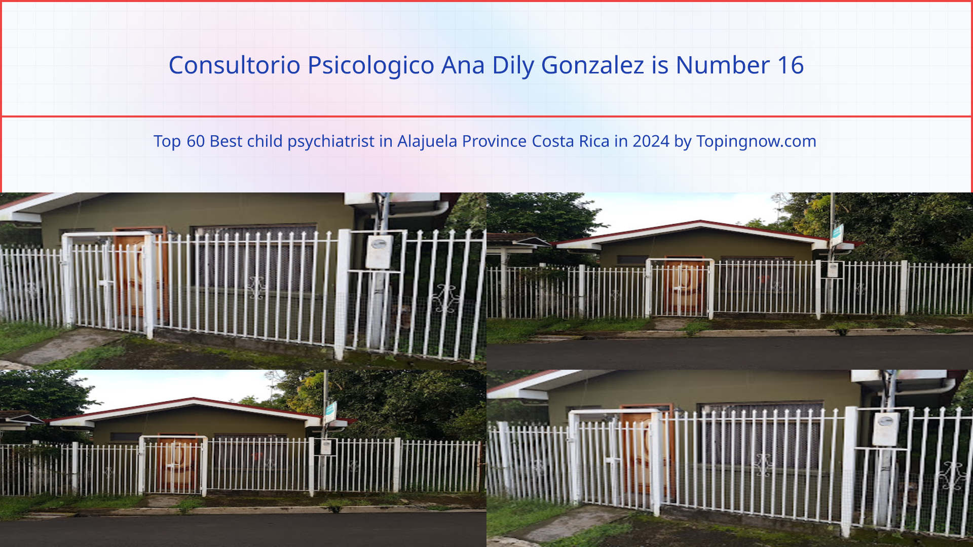 Consultorio Psicologico Ana Dily Gonzalez: Top 60 Best child psychiatrist in Alajuela Province Costa Rica in 2025