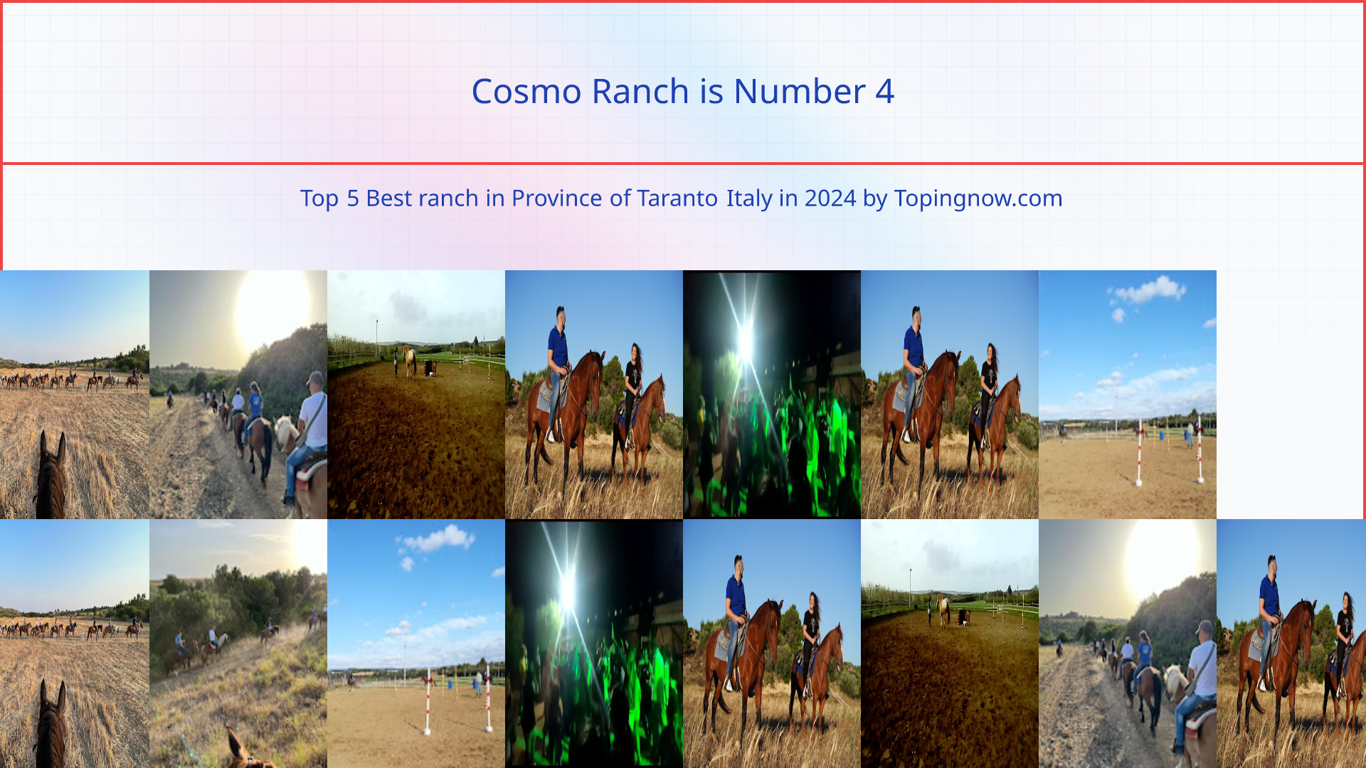 Cosmo Ranch: Top 5 Best ranch in Province of Taranto Italy in 2024