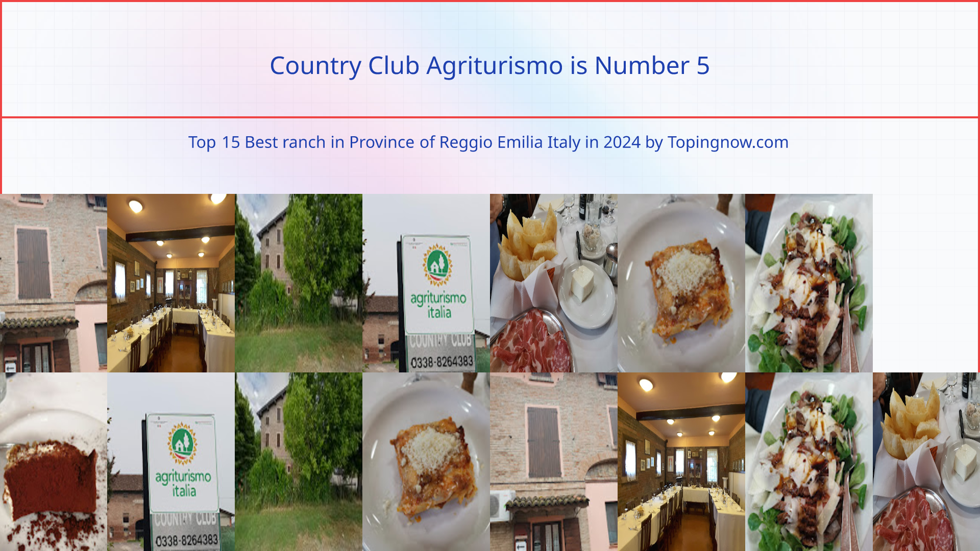 Country Club Agriturismo: Top 15 Best ranch in Province of Reggio Emilia Italy in 2025