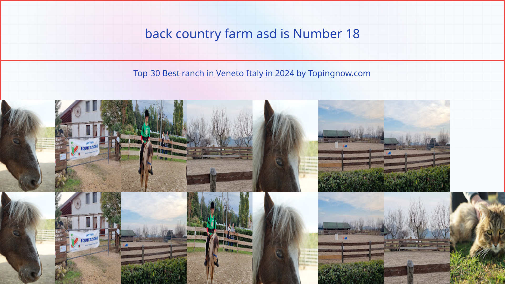 back country farm asd: Top 30 Best ranch in Veneto Italy in 2024